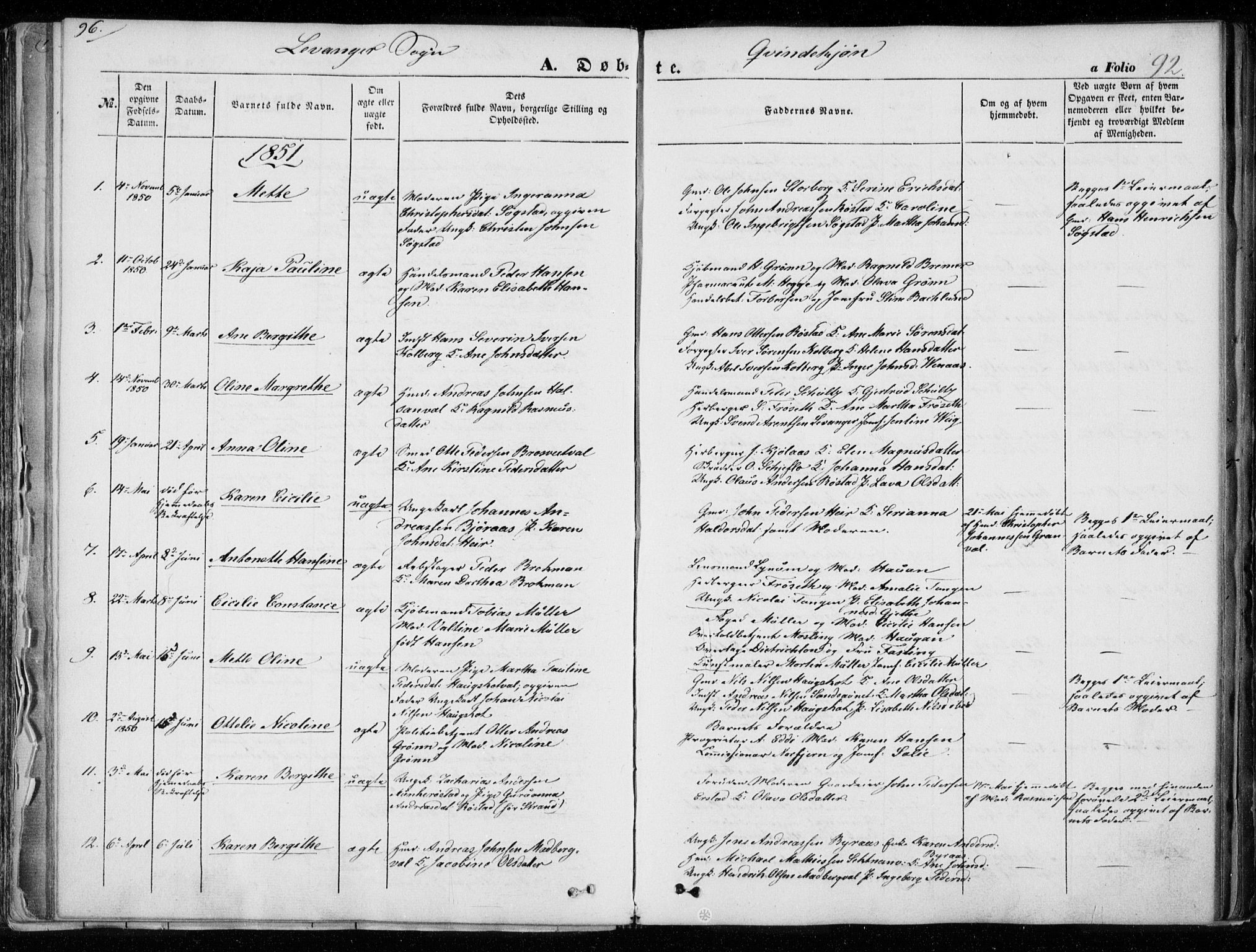 Ministerialprotokoller, klokkerbøker og fødselsregistre - Nord-Trøndelag, SAT/A-1458/720/L0183: Parish register (official) no. 720A01, 1836-1855, p. 92