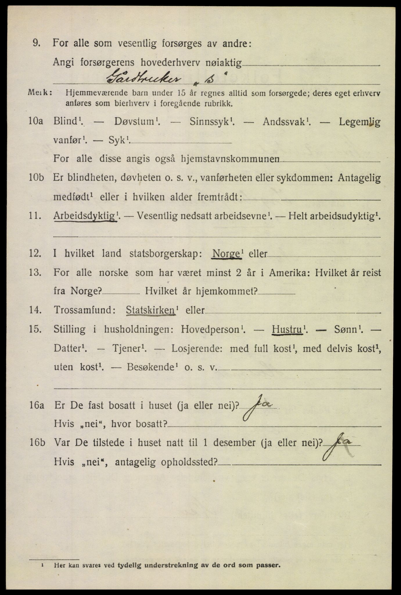 SAH, 1920 census for Nord-Aurdal, 1920, p. 11157