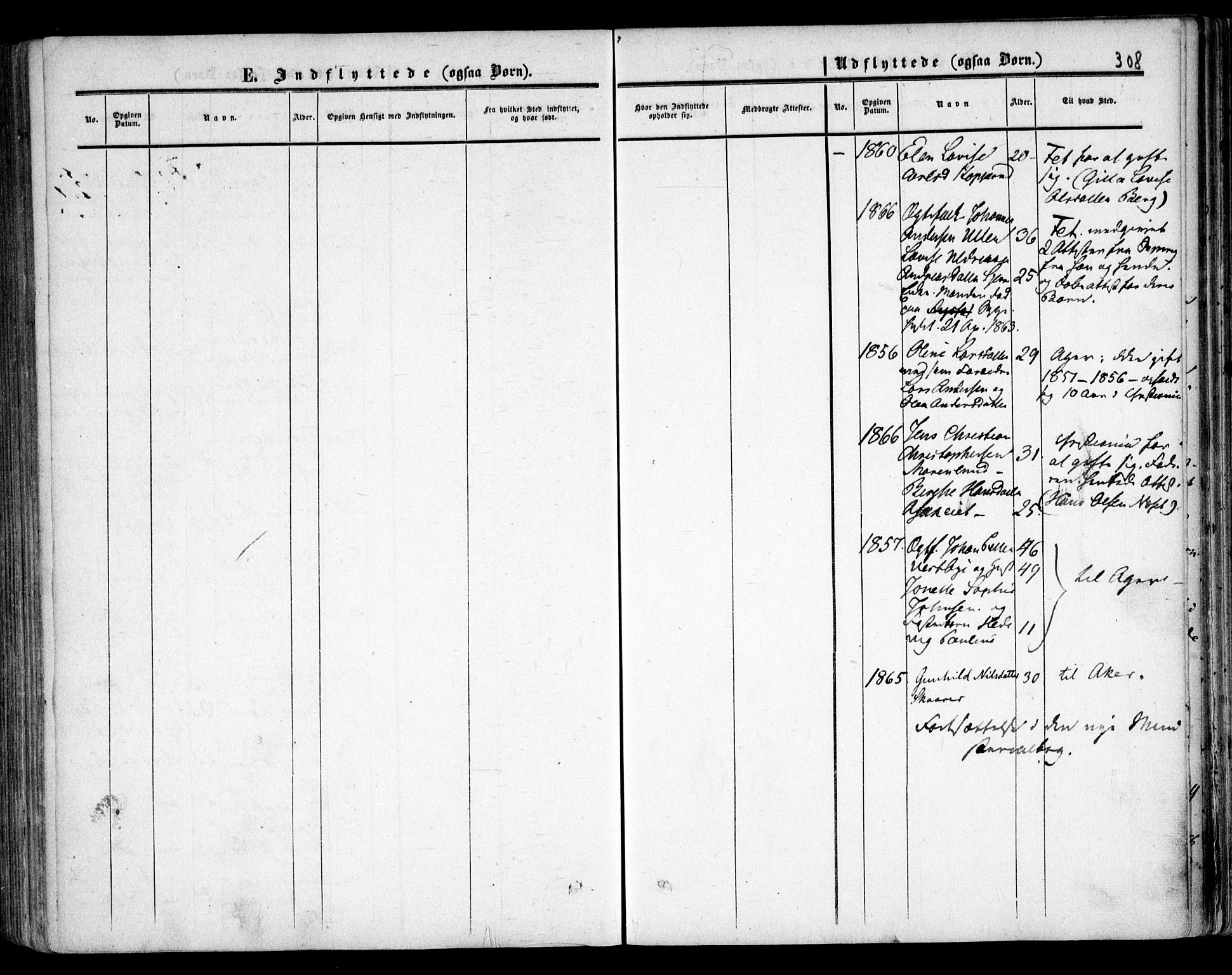 Skedsmo prestekontor Kirkebøker, AV/SAO-A-10033a/F/Fa/L0010: Parish register (official) no. I 10, 1854-1865, p. 308