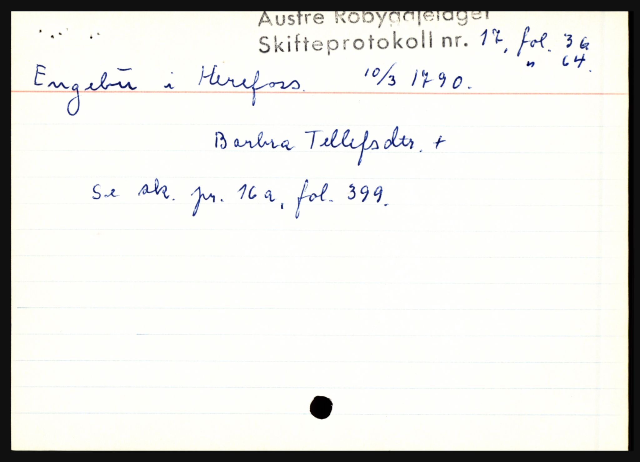 Østre Råbyggelag sorenskriveri, AV/SAK-1221-0016/H, p. 1997