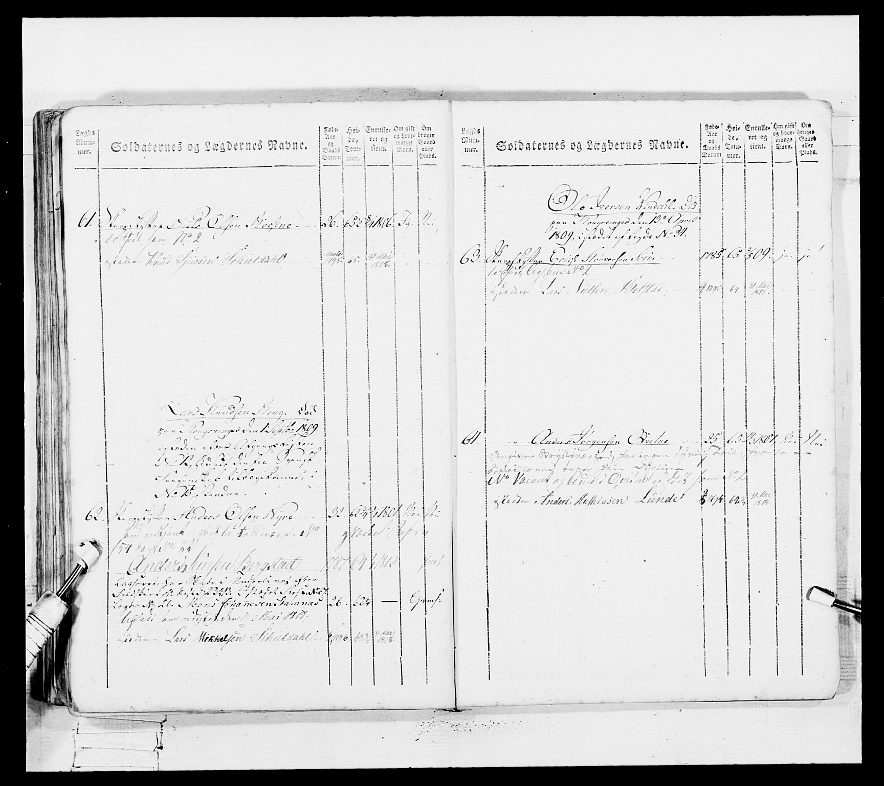 Generalitets- og kommissariatskollegiet, Det kongelige norske kommissariatskollegium, AV/RA-EA-5420/E/Eh/L0100: Bergenhusiske skarpskytterbataljon, 1812, p. 311