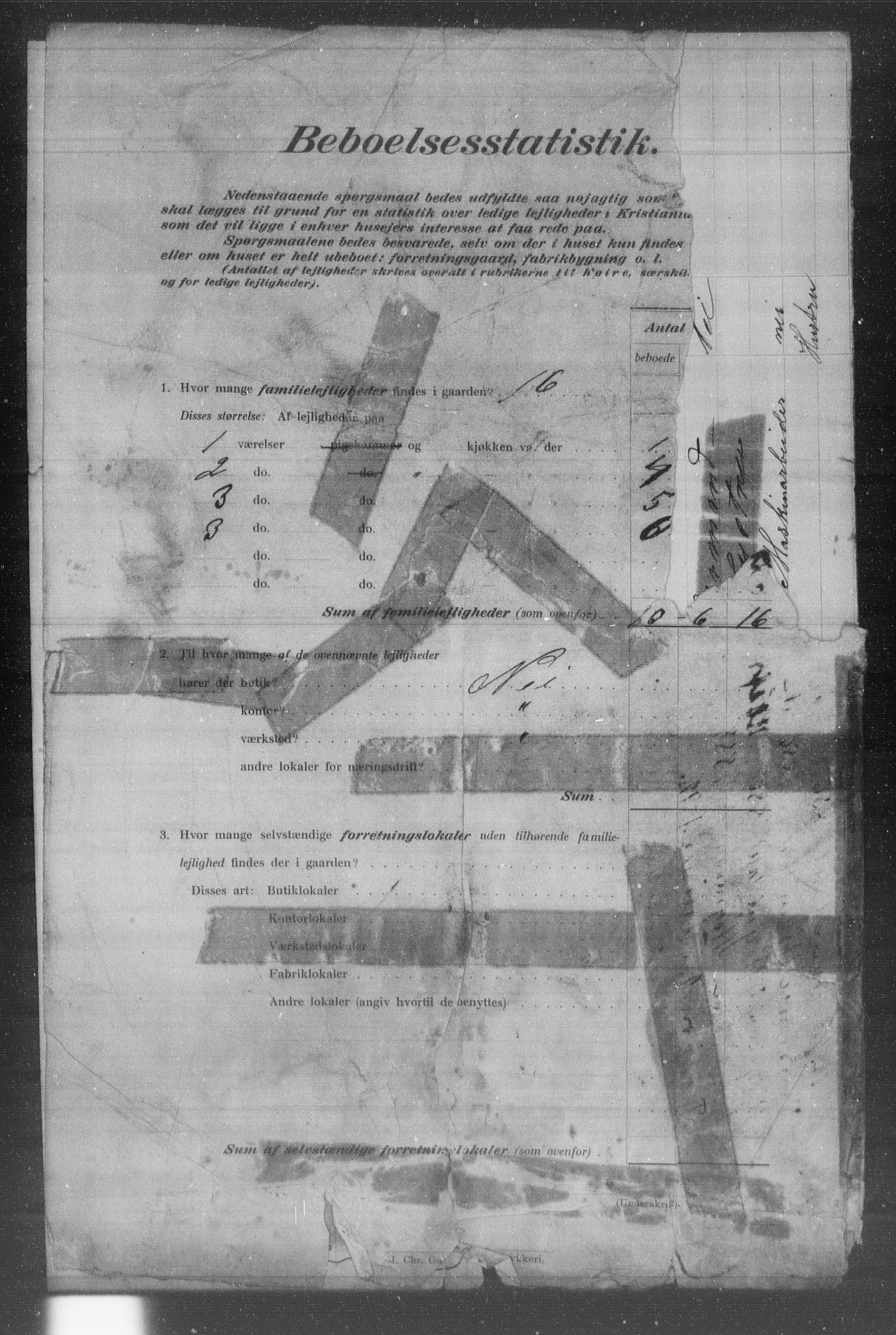 OBA, Municipal Census 1903 for Kristiania, 1903, p. 24785