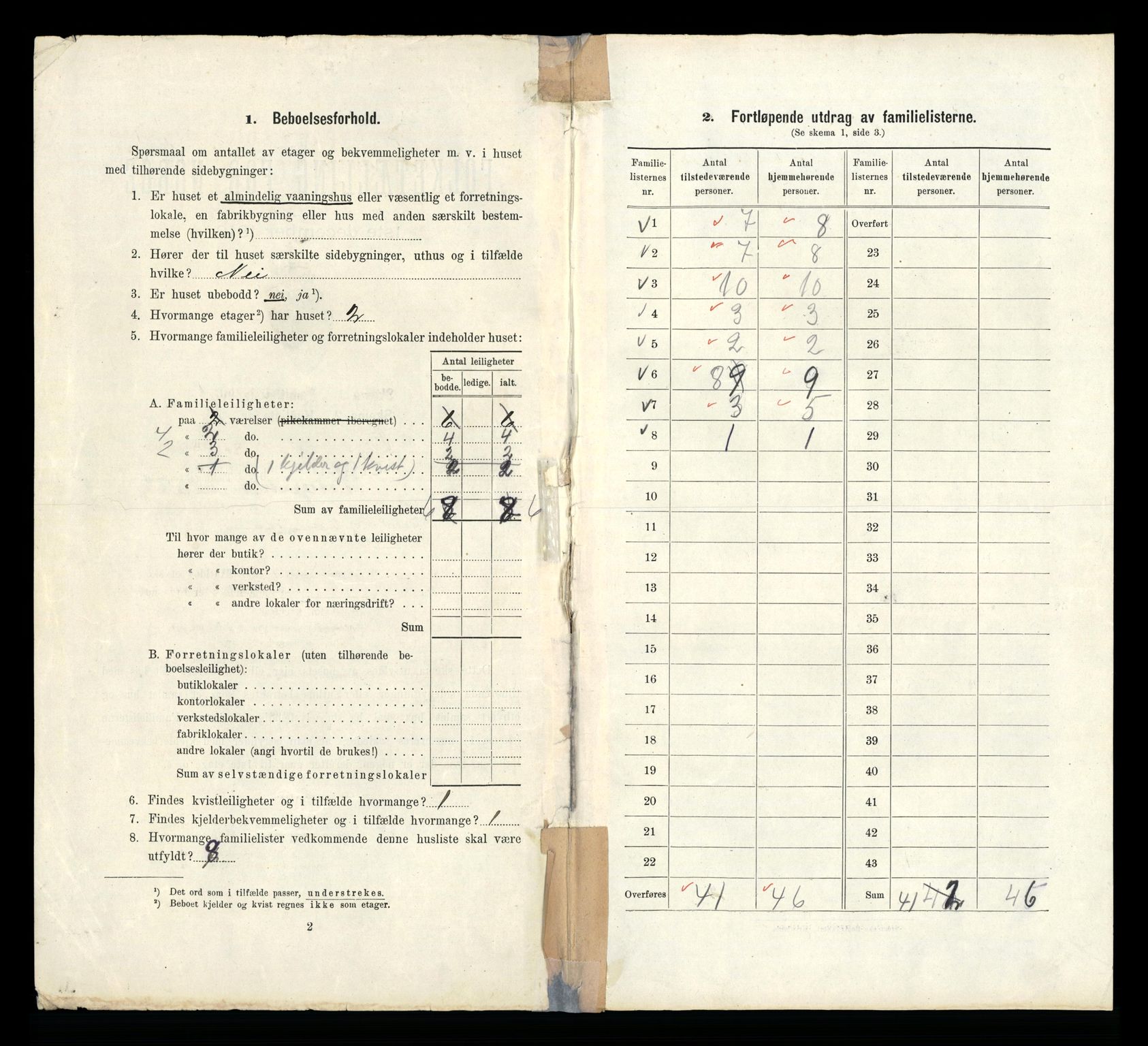 RA, 1910 census for Bergen, 1910, p. 40540