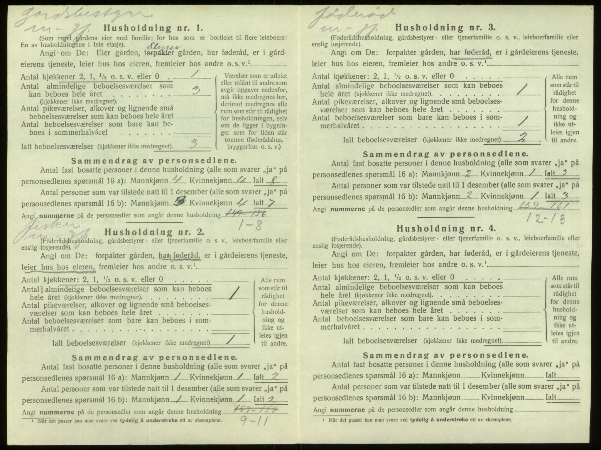 SAB, 1920 census for Davik, 1920, p. 779