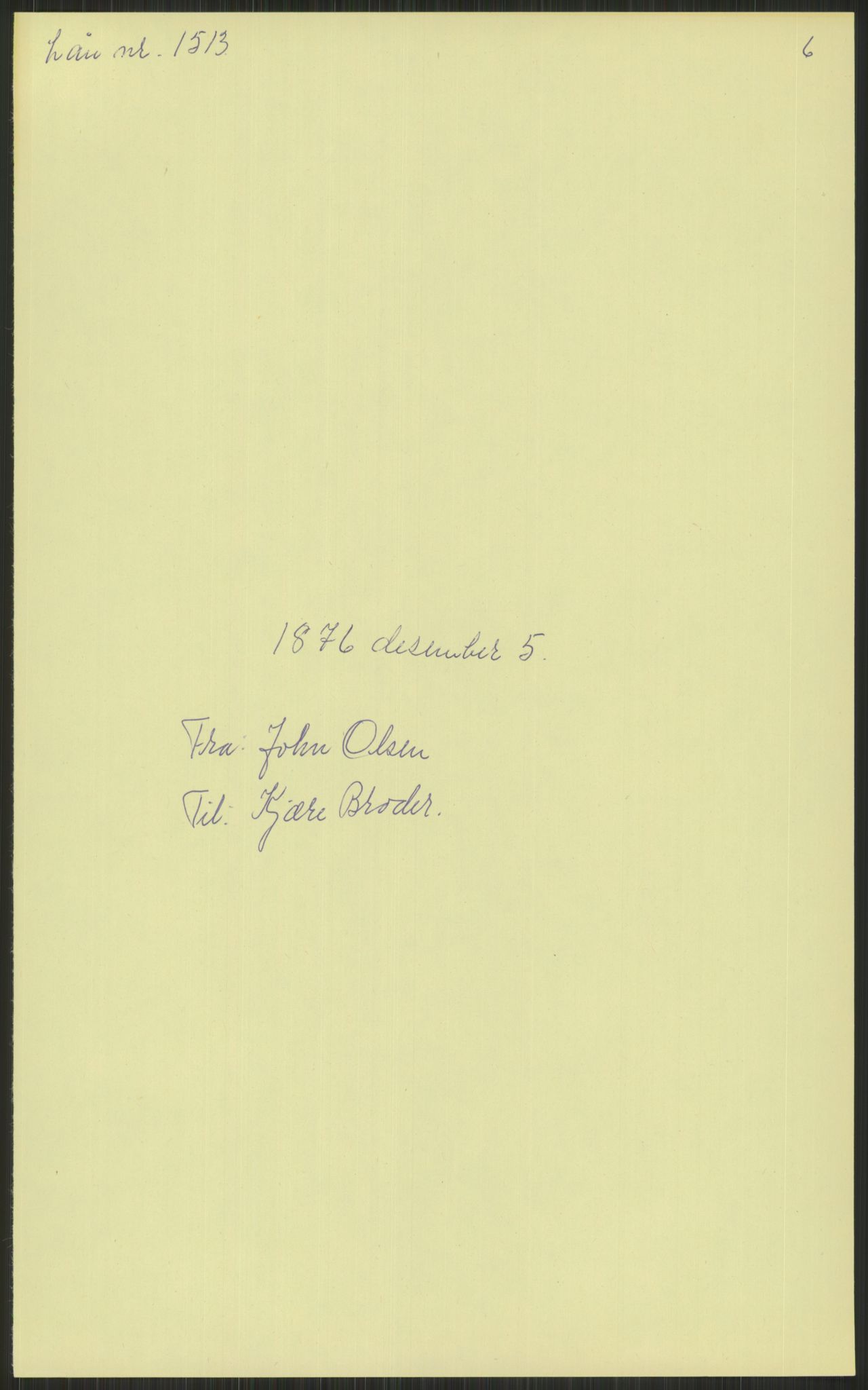 Samlinger til kildeutgivelse, Amerikabrevene, RA/EA-4057/F/L0034: Innlån fra Nord-Trøndelag, 1838-1914, p. 121