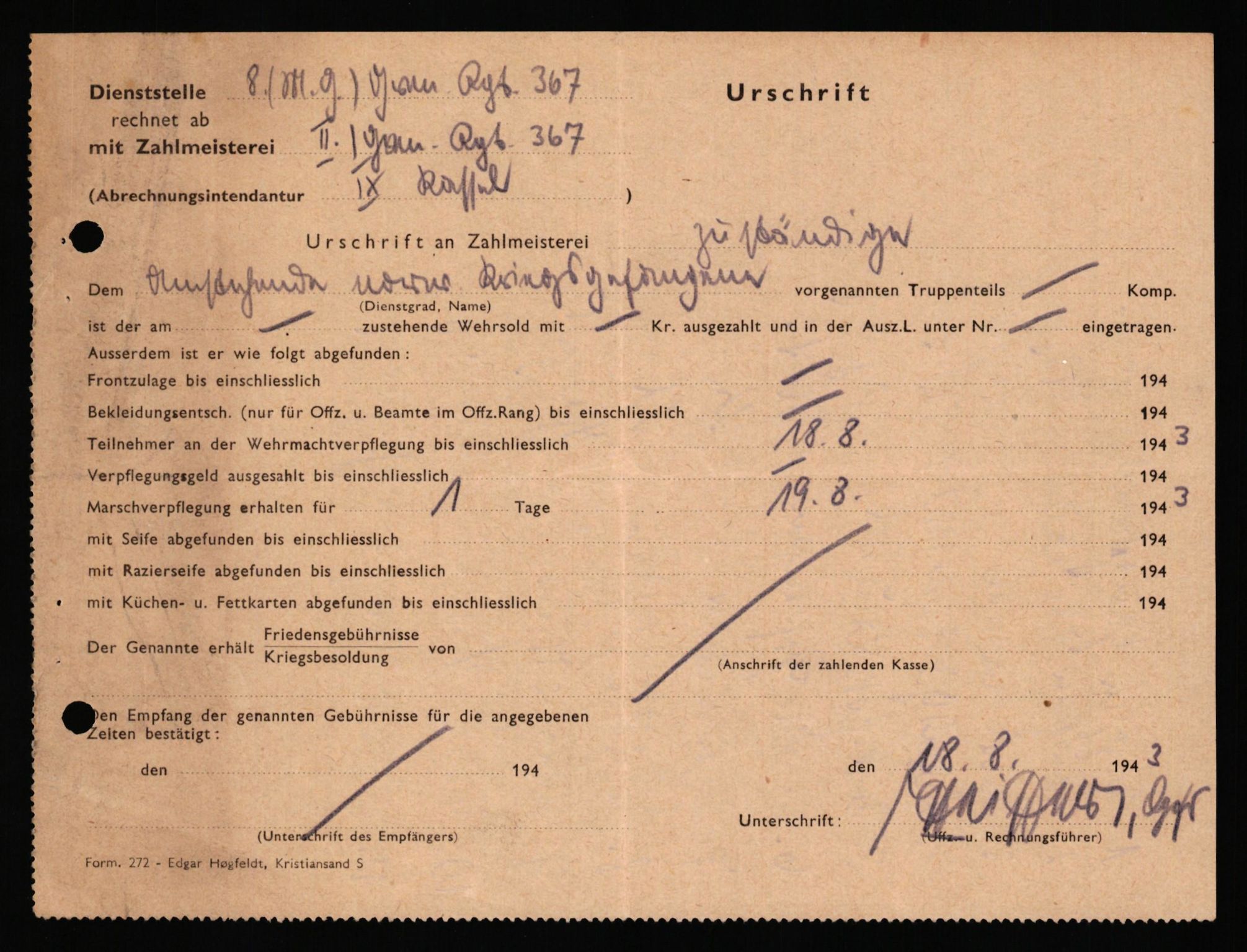 Forsvaret, Forsvarets krigshistoriske avdeling, AV/RA-RAFA-2017/Y/Yf/L0201: II-C-11-2102  -  Norske offiserer i krigsfangenskap, 1940-1945, p. 177