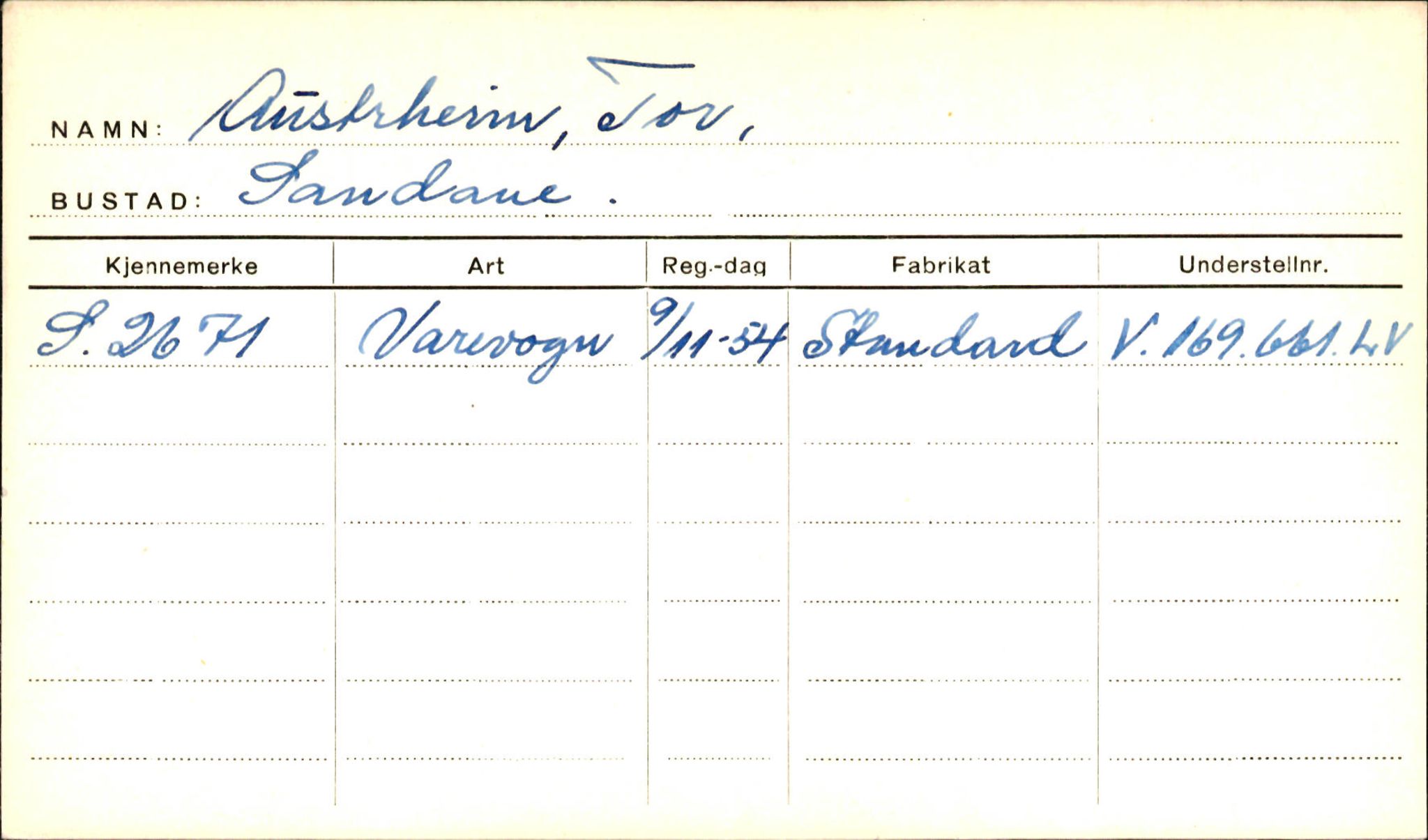 Statens vegvesen, Sogn og Fjordane vegkontor, AV/SAB-A-5301/4/F/L0001C: Eigarregister Fjordane til 1.6.1961, 1930-1961, p. 138