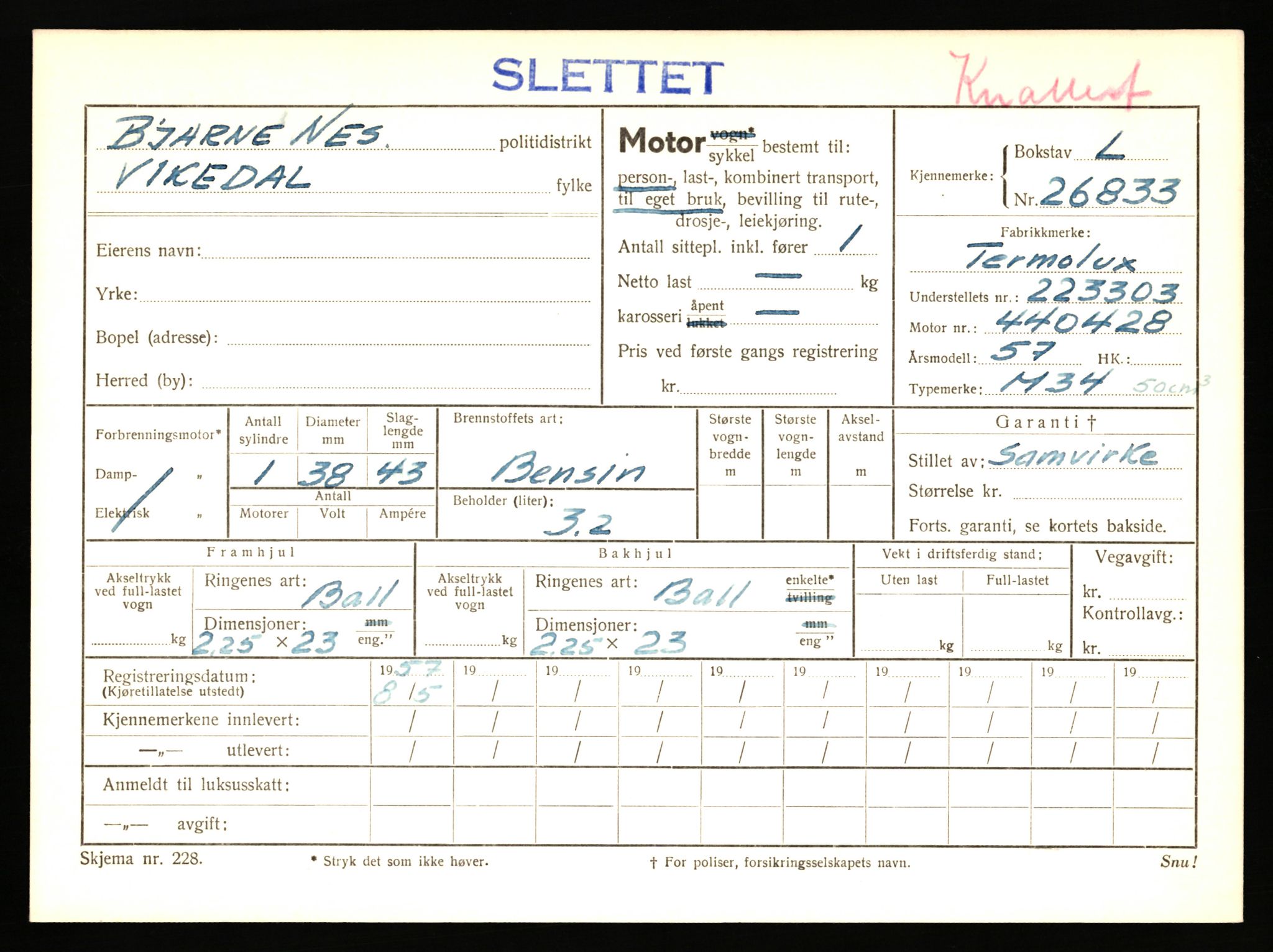 Stavanger trafikkstasjon, AV/SAST-A-101942/0/F/L0044: L-26300 - L-26999, 1930-1971, p. 1503