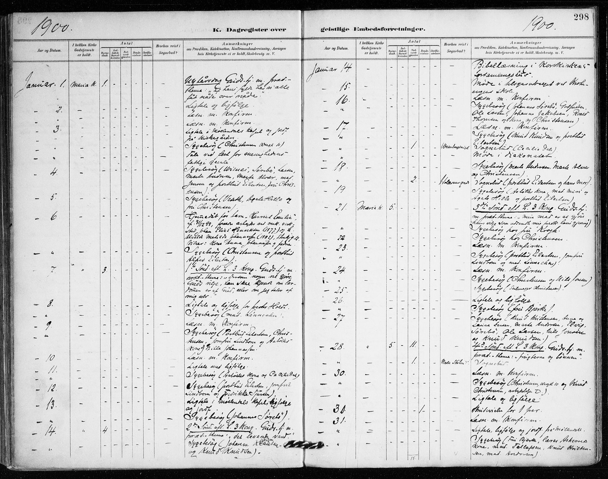 Mariakirken Sokneprestembete, SAB/A-76901/H/Haa/L0008: Parish register (official) no. A 8, 1893-1942, p. 298