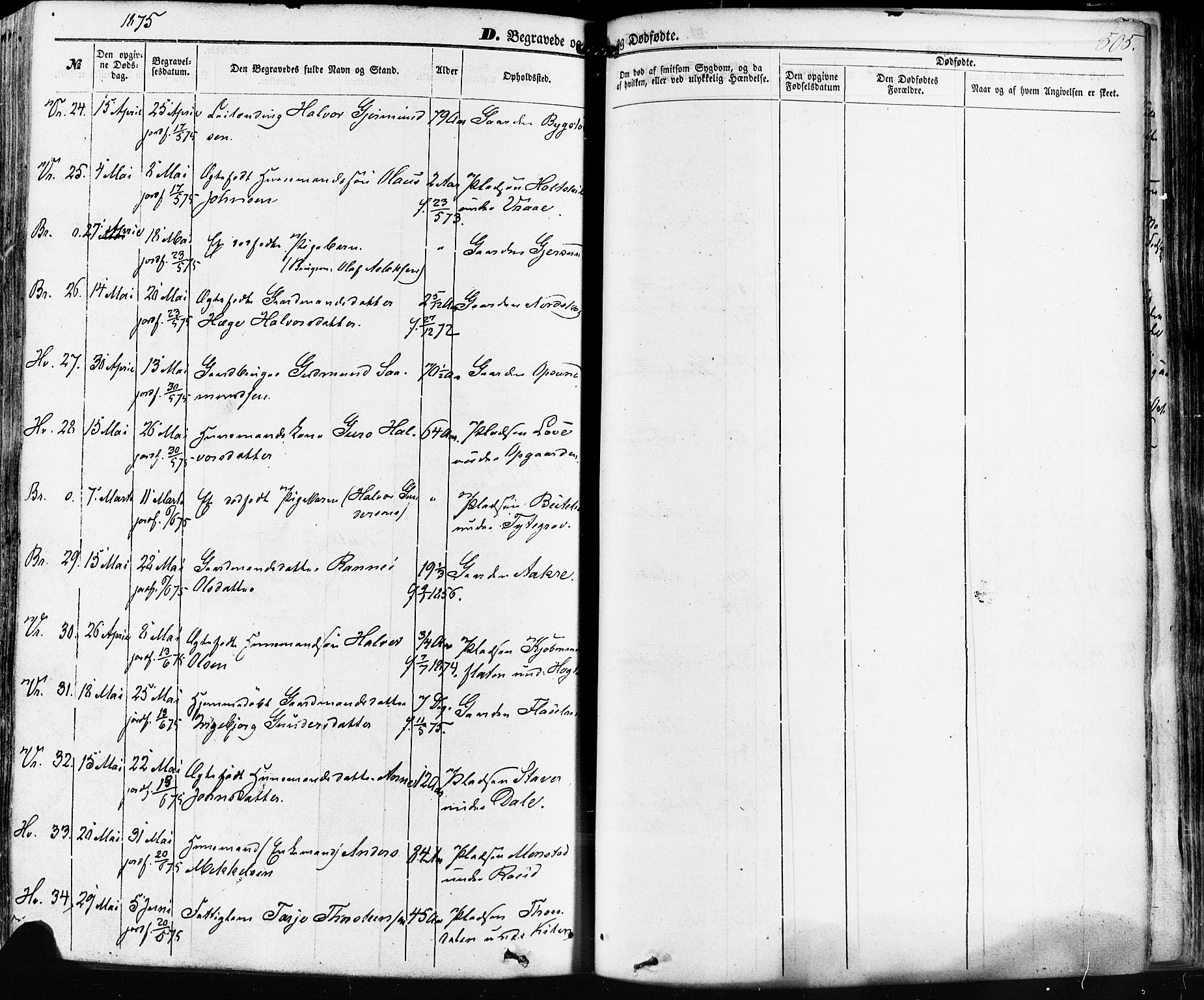 Kviteseid kirkebøker, AV/SAKO-A-276/F/Fa/L0007: Parish register (official) no. I 7, 1859-1881, p. 505