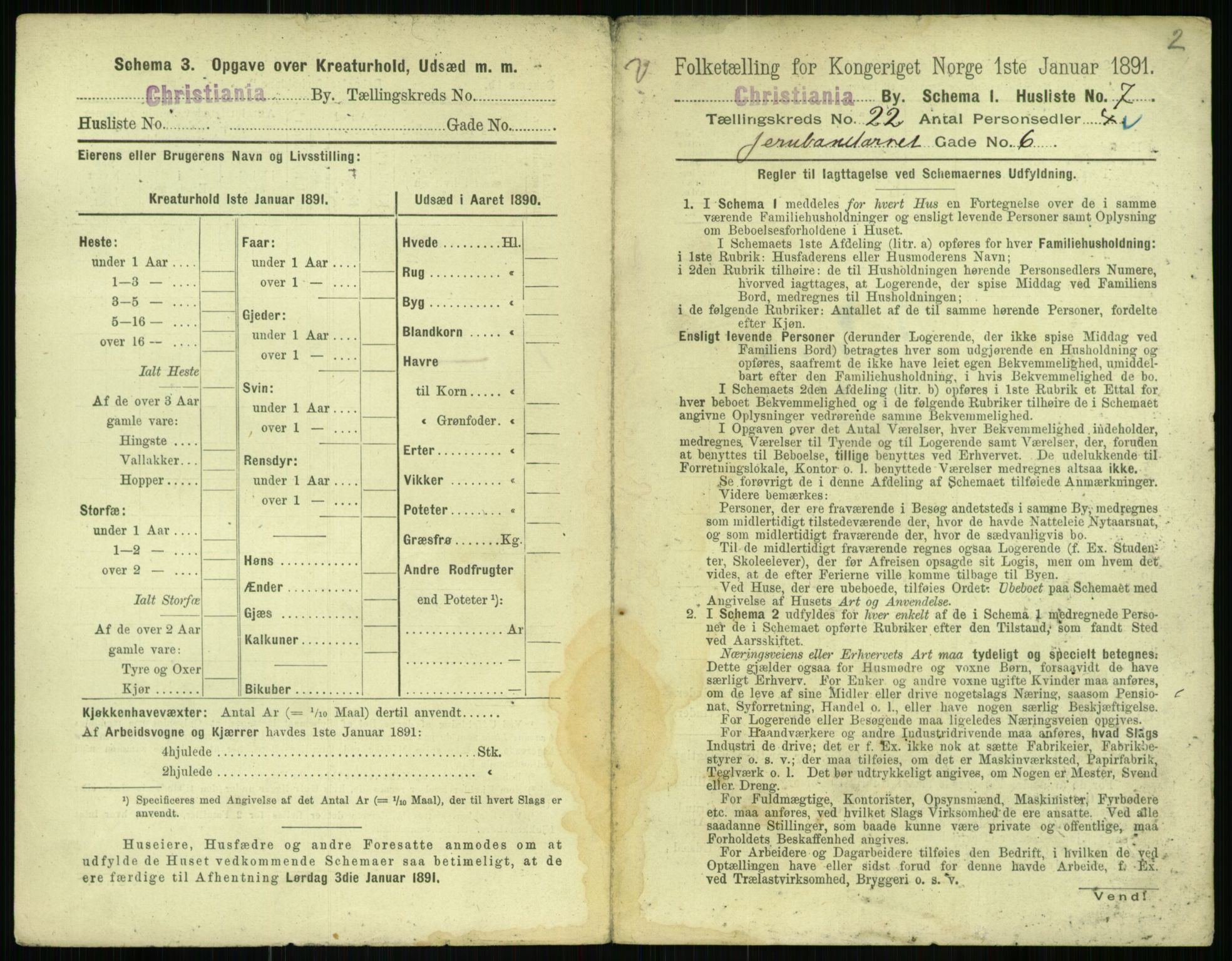 RA, 1891 census for 0301 Kristiania, 1891, p. 10852