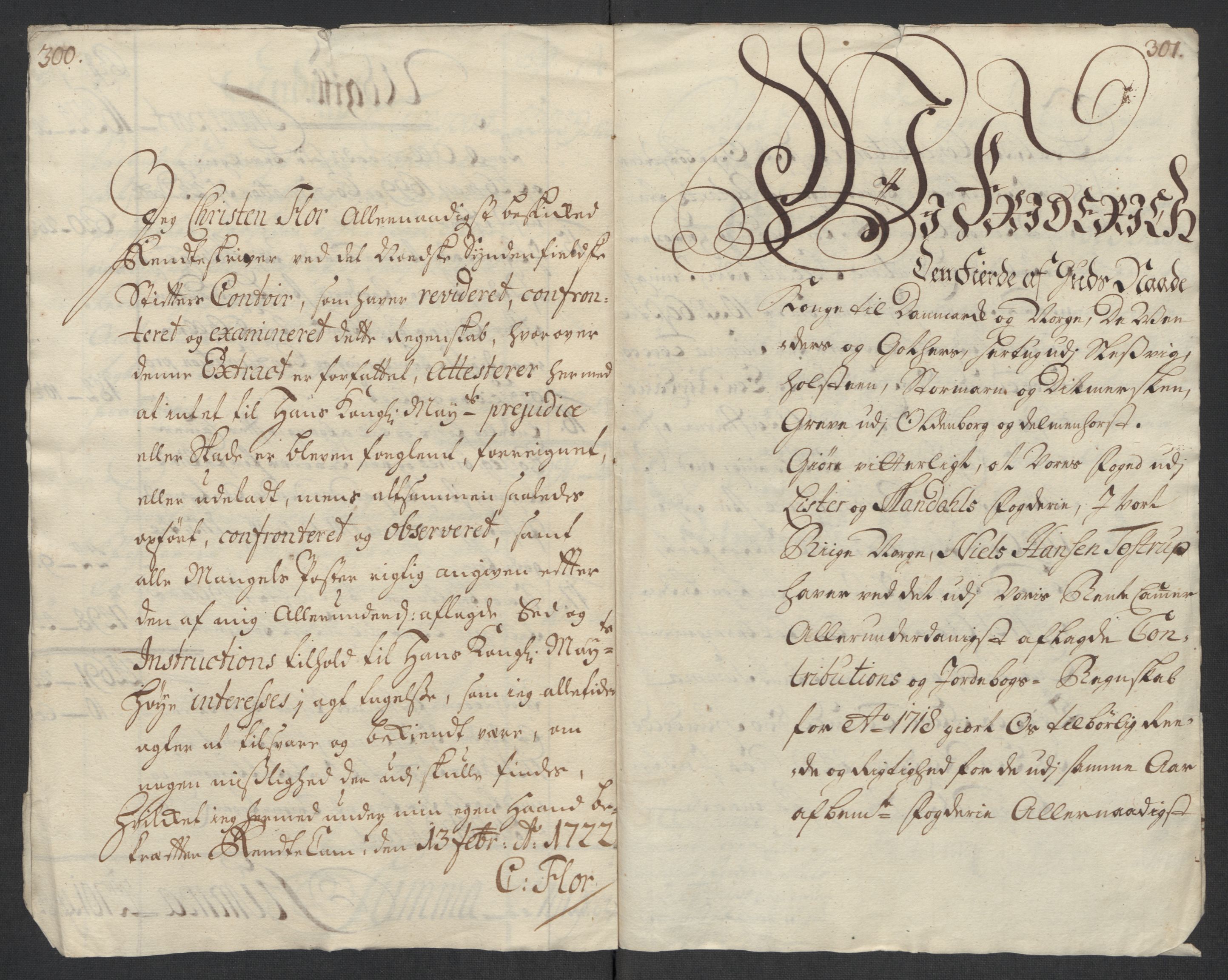 Rentekammeret inntil 1814, Reviderte regnskaper, Fogderegnskap, AV/RA-EA-4092/R43/L2563: Fogderegnskap Lista og Mandal, 1718, p. 23