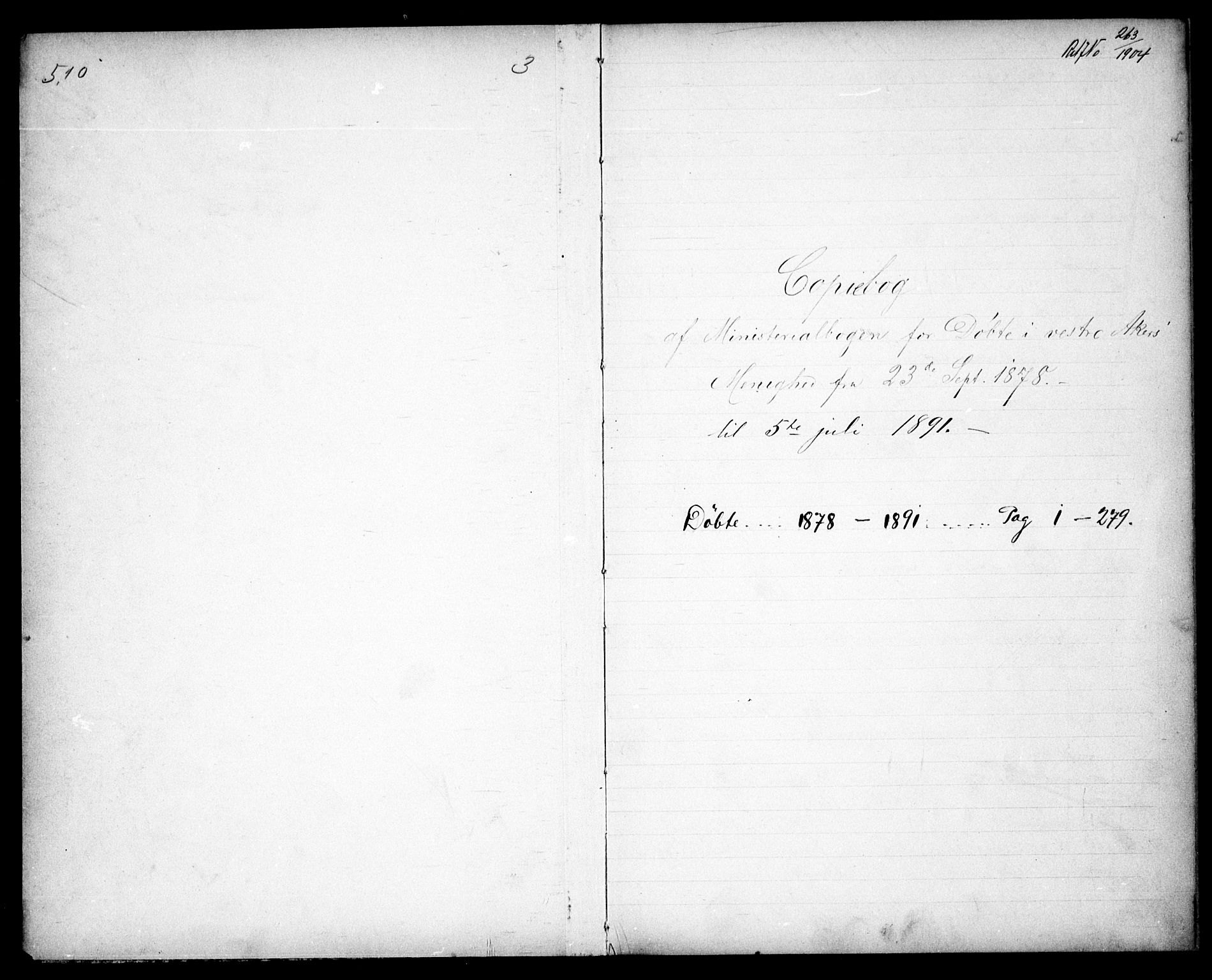 Vestre Aker prestekontor Kirkebøker, SAO/A-10025/G/Ga/L0003: Parish register (copy) no. I 3, 1878-1891