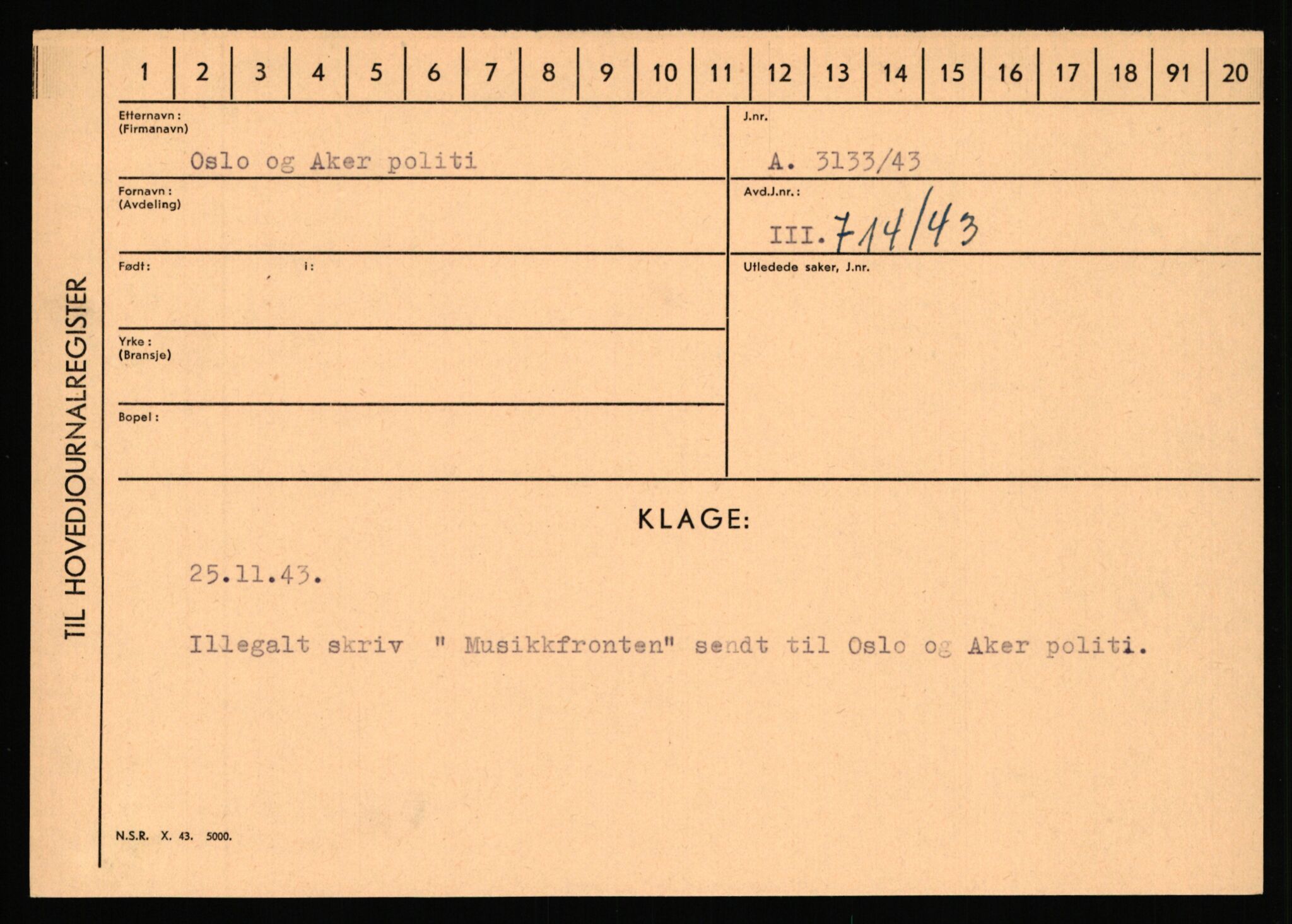 Statspolitiet - Hovedkontoret / Osloavdelingen, AV/RA-S-1329/C/Ca/L0012: Oanæs - Quistgaard	, 1943-1945, p. 2626