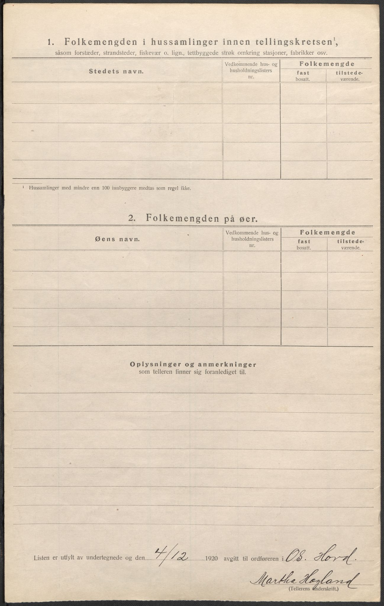 SAB, 1920 census for Os, 1920, p. 37