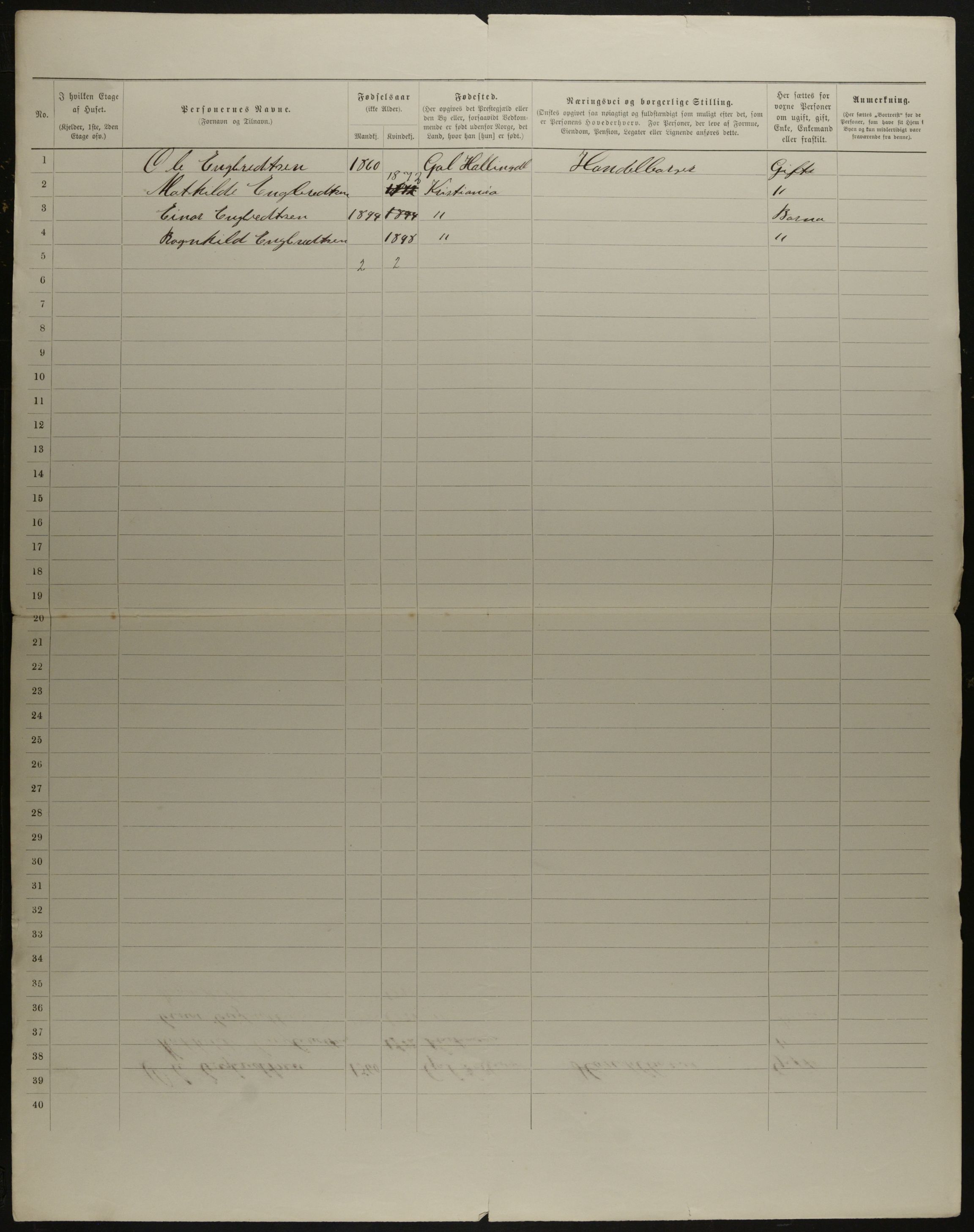 OBA, Municipal Census 1901 for Kristiania, 1901, p. 19728