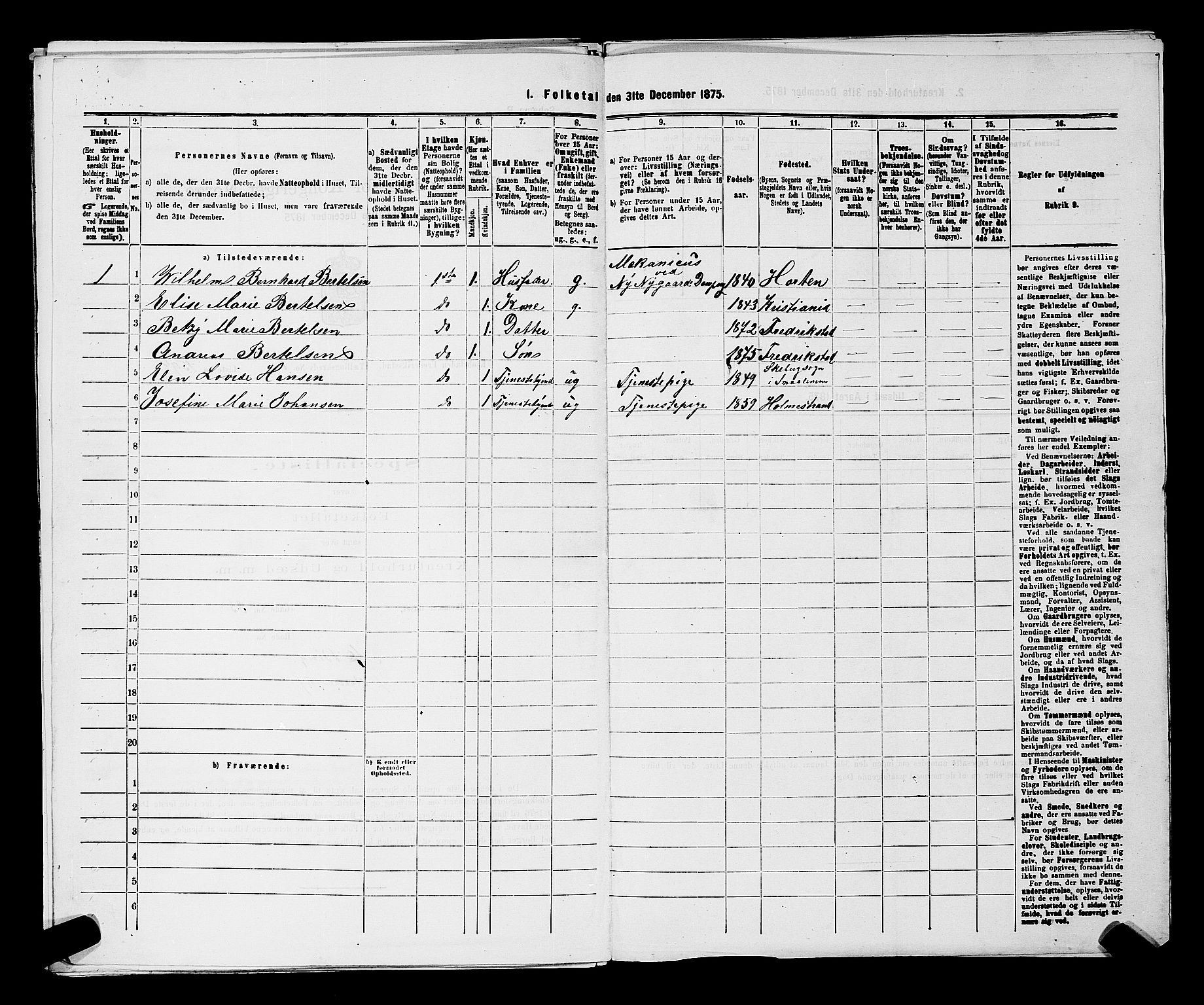 RA, 1875 census for 0103B Fredrikstad/Fredrikstad, 1875, p. 498