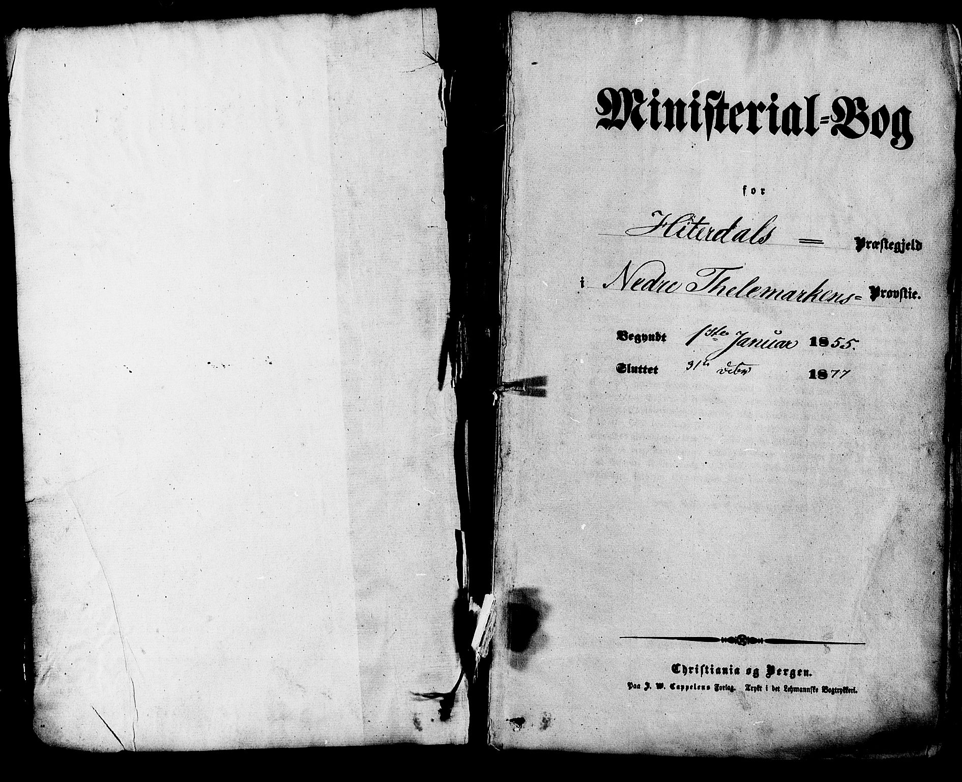 Heddal kirkebøker, AV/SAKO-A-268/F/Fa/L0007: Parish register (official) no. I 7, 1855-1877