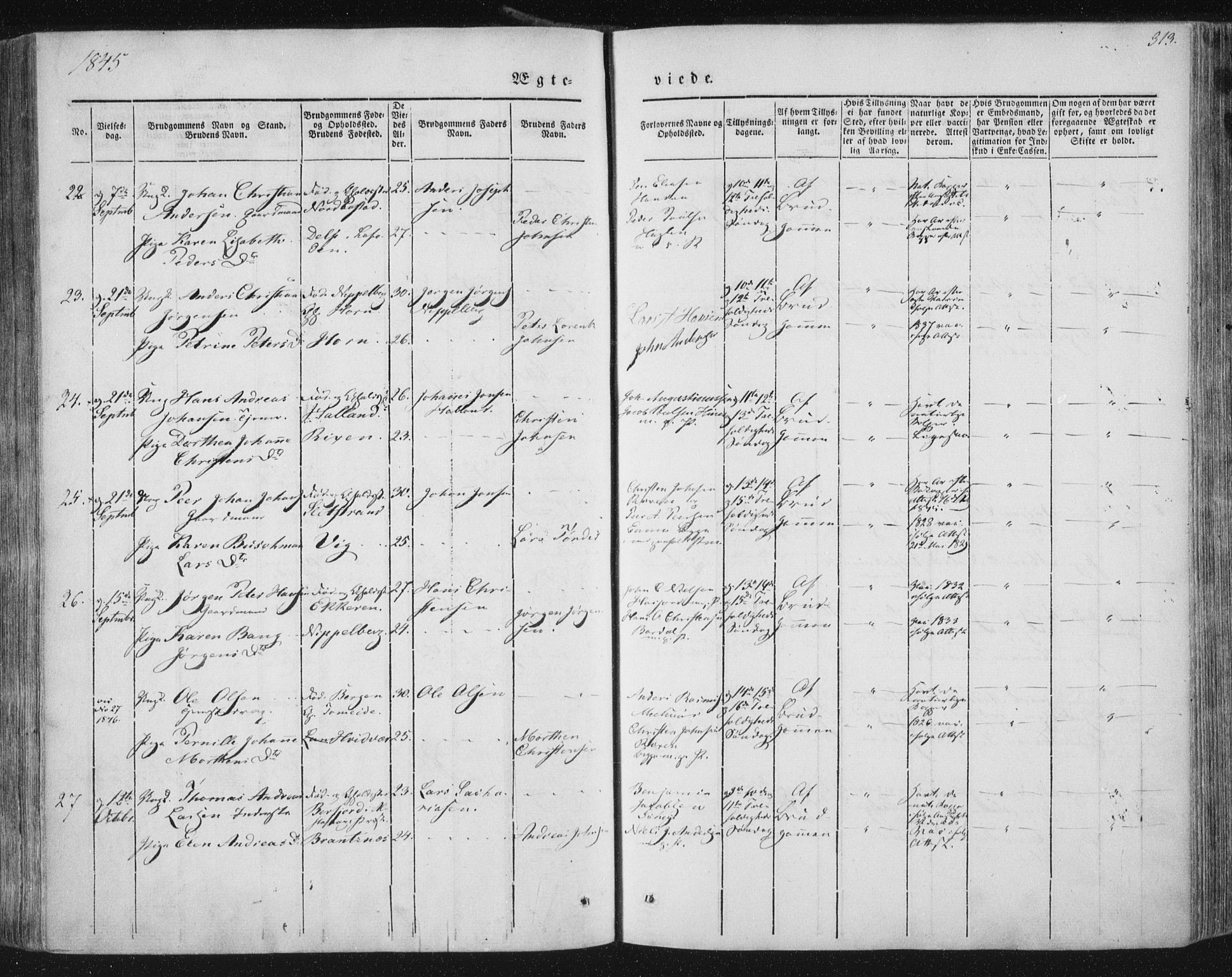 Ministerialprotokoller, klokkerbøker og fødselsregistre - Nordland, AV/SAT-A-1459/838/L0549: Parish register (official) no. 838A07, 1840-1854, p. 313