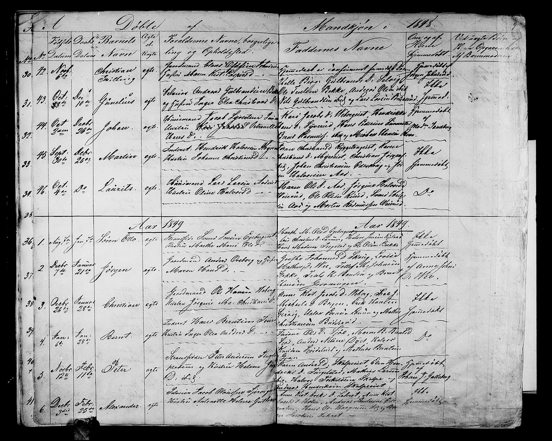 Sande Kirkebøker, AV/SAKO-A-53/G/Ga/L0002: Parish register (copy) no. 2, 1847-1863, p. 9