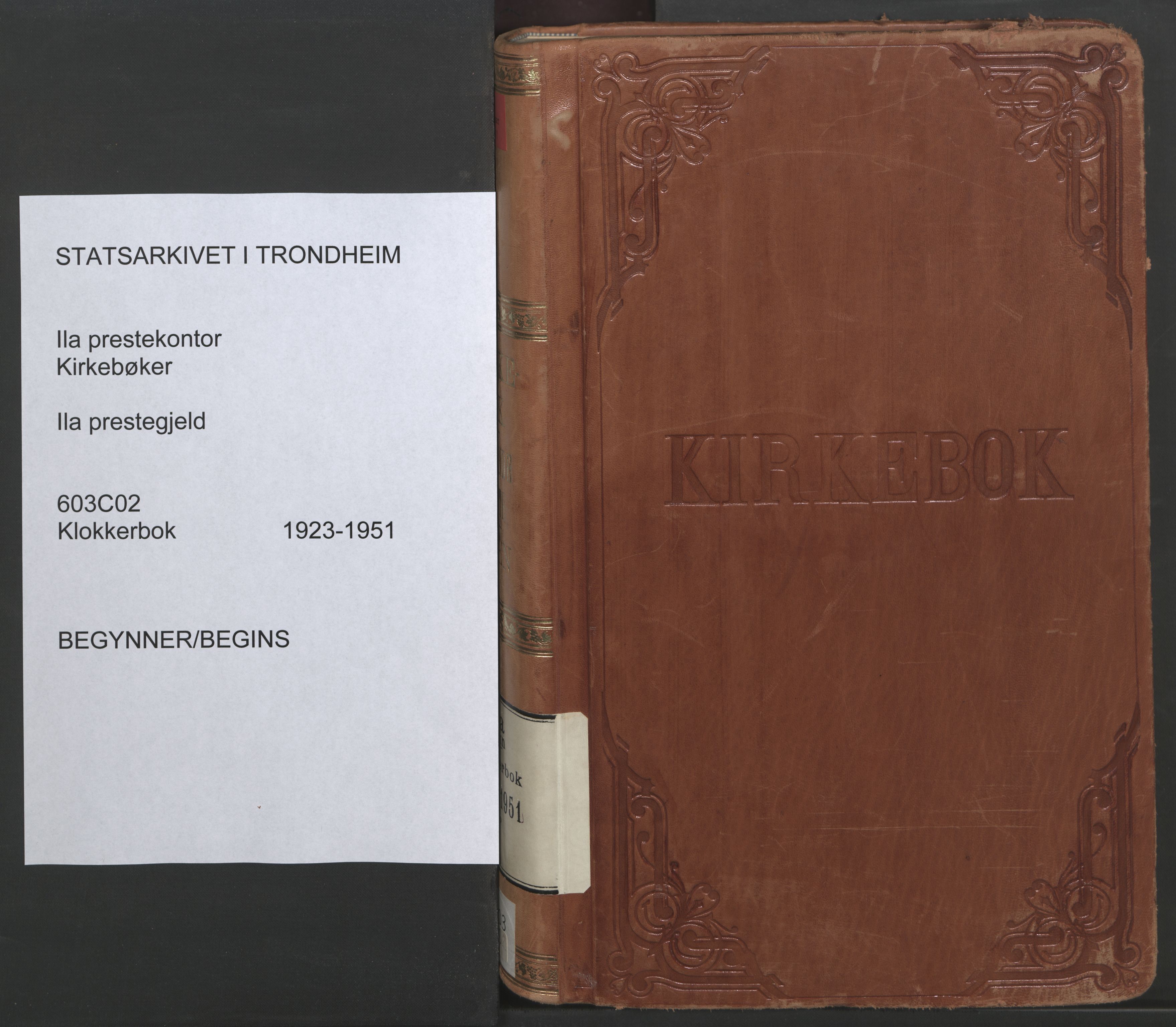 Ministerialprotokoller, klokkerbøker og fødselsregistre - Sør-Trøndelag, SAT/A-1456/603/L0174: Parish register (copy) no. 603C02, 1923-1951