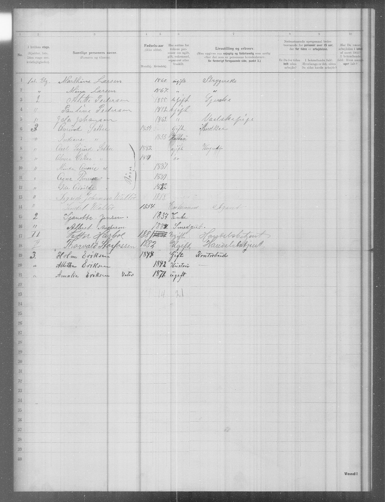 OBA, Municipal Census 1902 for Kristiania, 1902, p. 9368