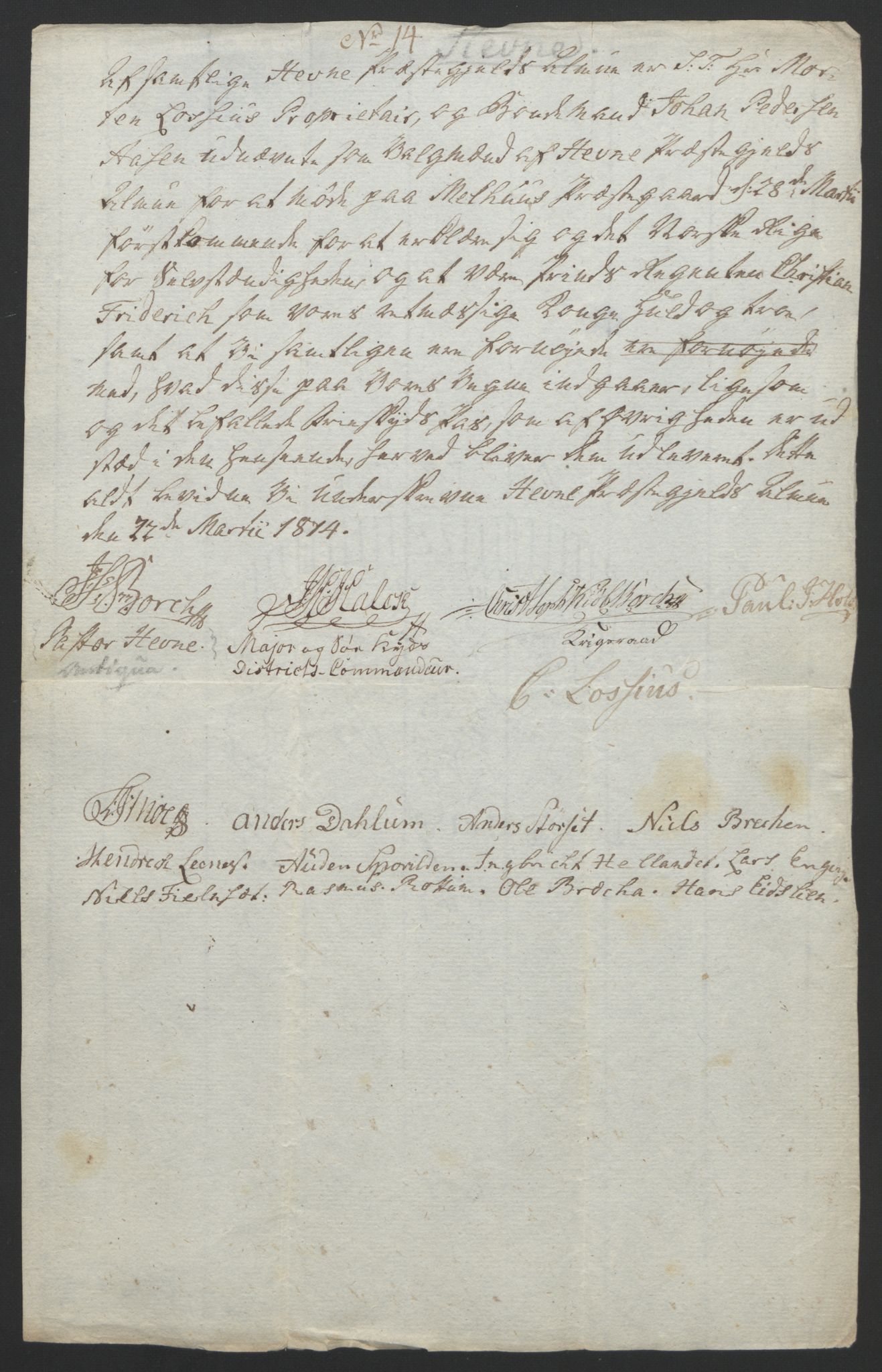 Statsrådssekretariatet, RA/S-1001/D/Db/L0008: Fullmakter for Eidsvollsrepresentantene i 1814. , 1814, p. 434