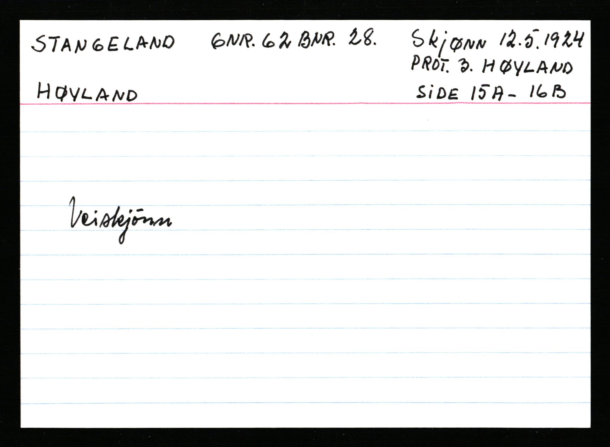 Statsarkivet i Stavanger, AV/SAST-A-101971/03/Y/Ym/L0054: Åstedskort sortert etter gårdsnavn: Soleim - Stavneim, 1600-1950, p. 293