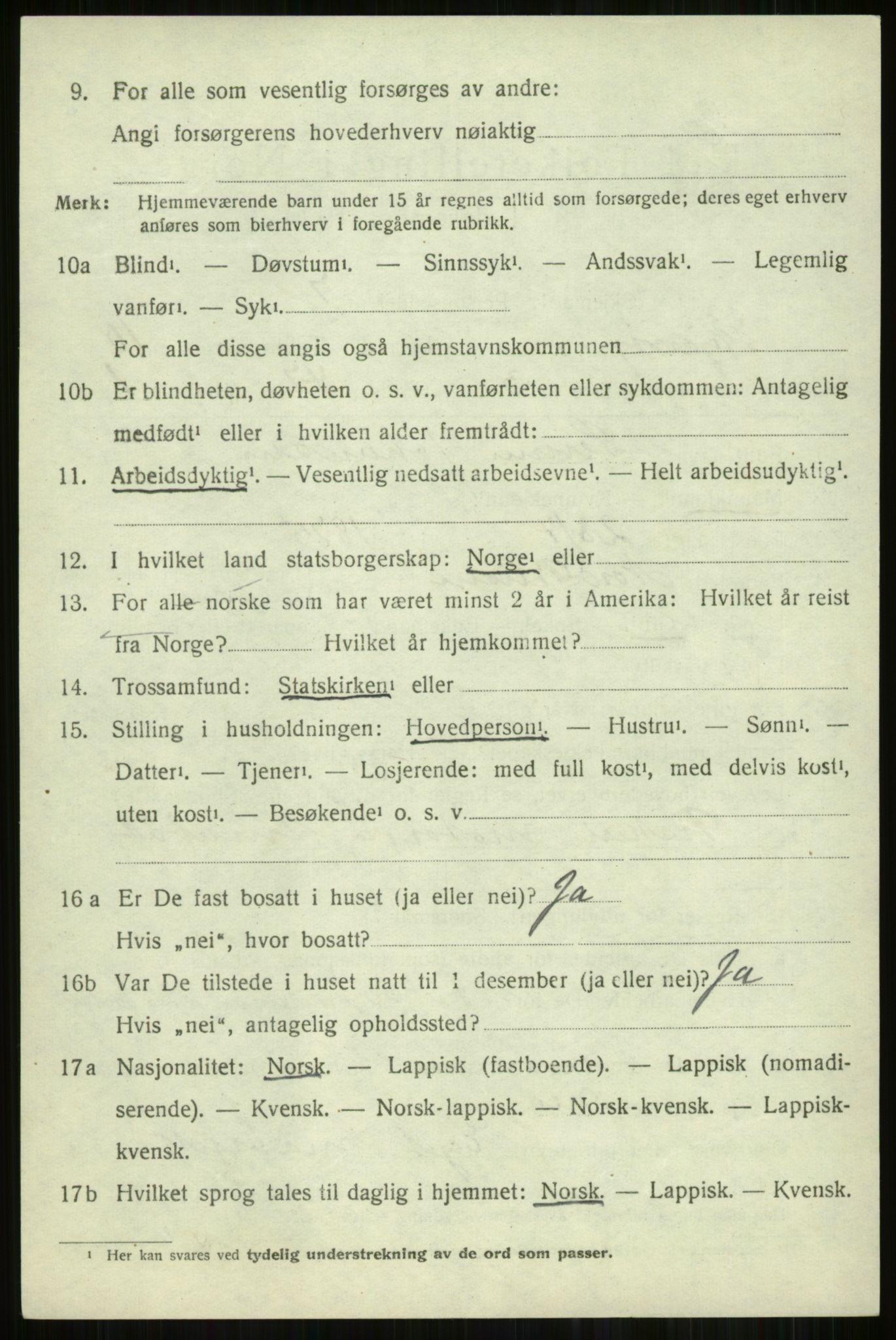 SATØ, 1920 census for Skjervøy, 1920, p. 5426