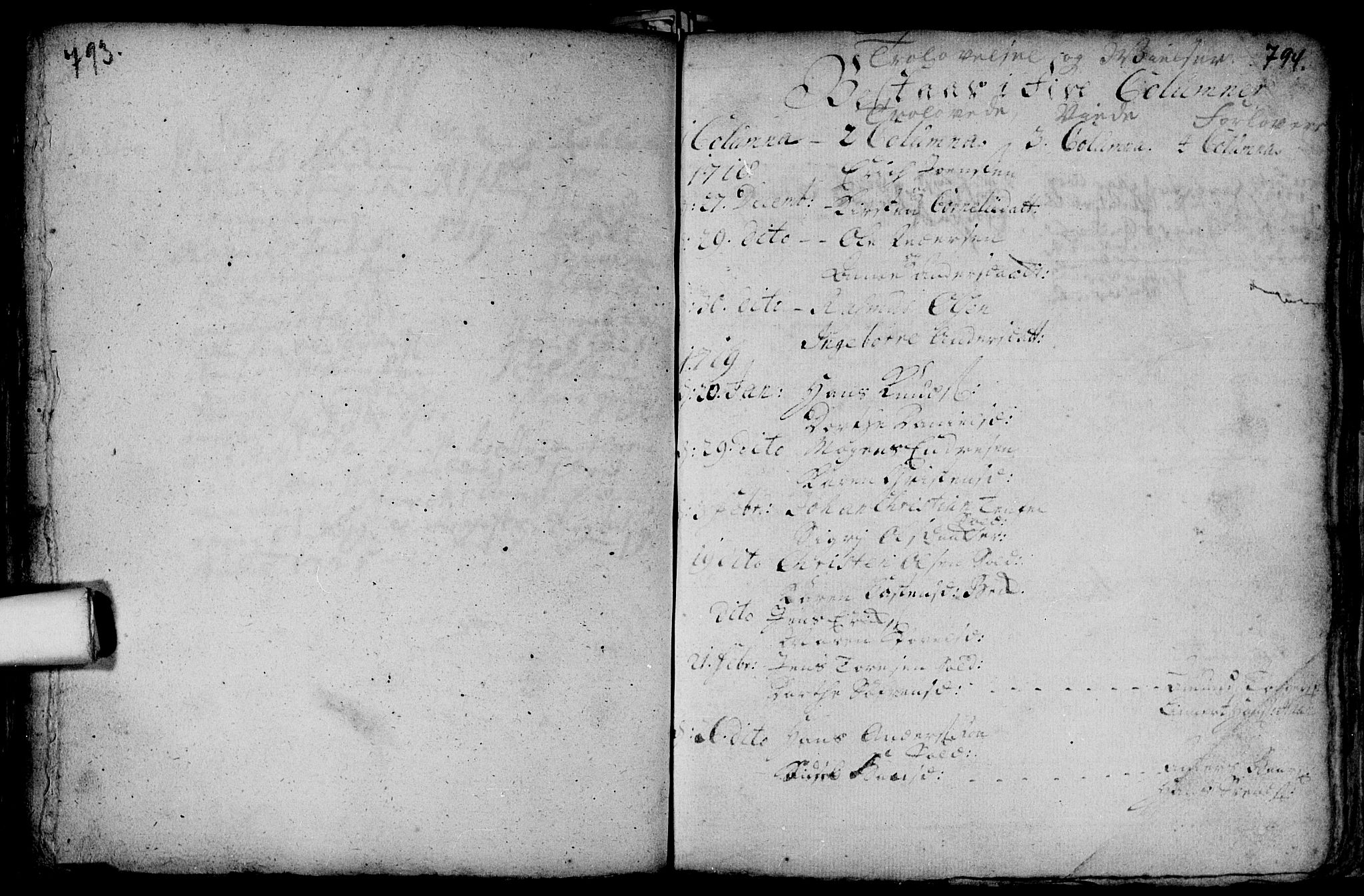 Aker prestekontor kirkebøker, AV/SAO-A-10861/F/L0002: Parish register (official) no. 2, 1714-1720, p. 793-794