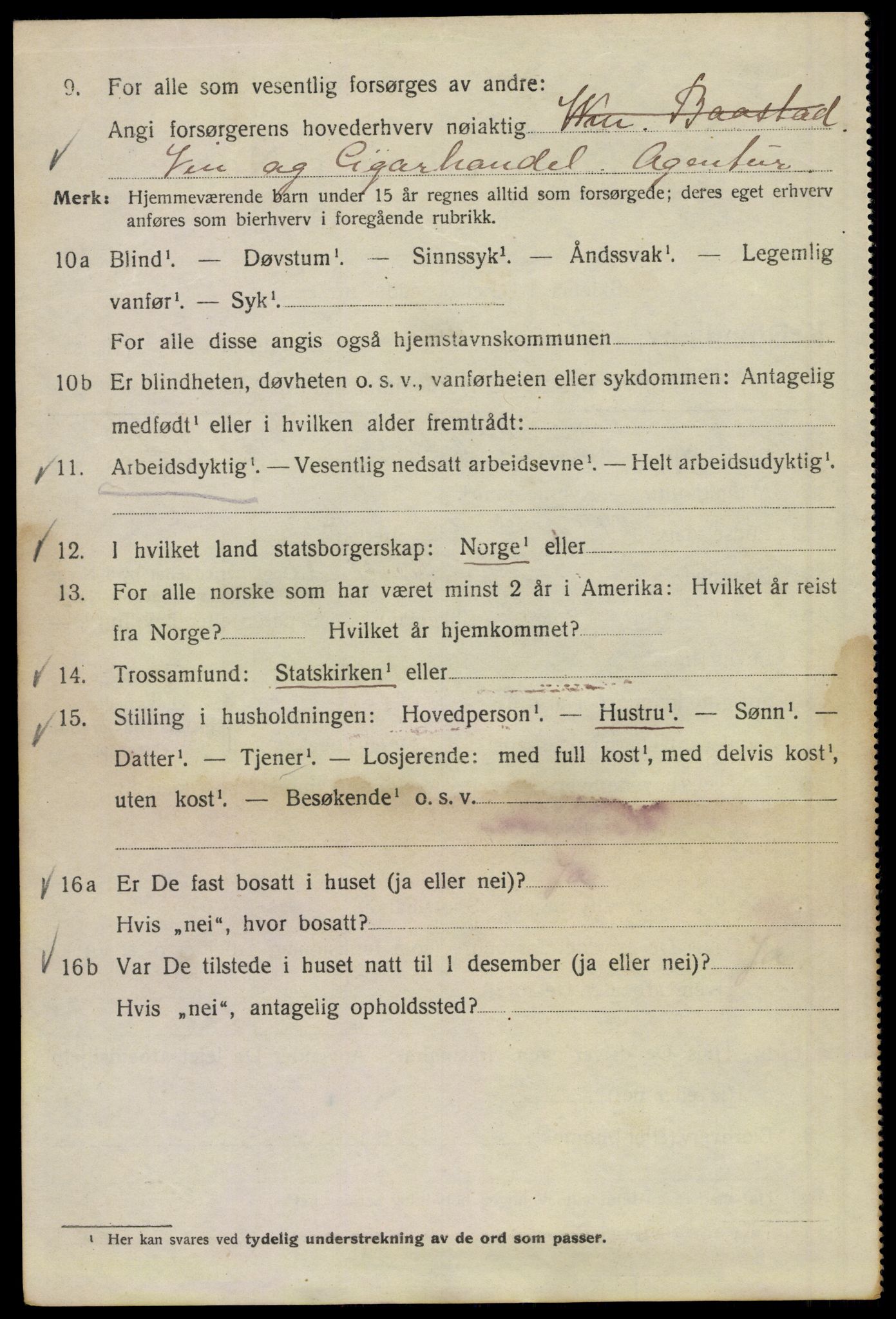 SAO, 1920 census for Kristiania, 1920, p. 366902