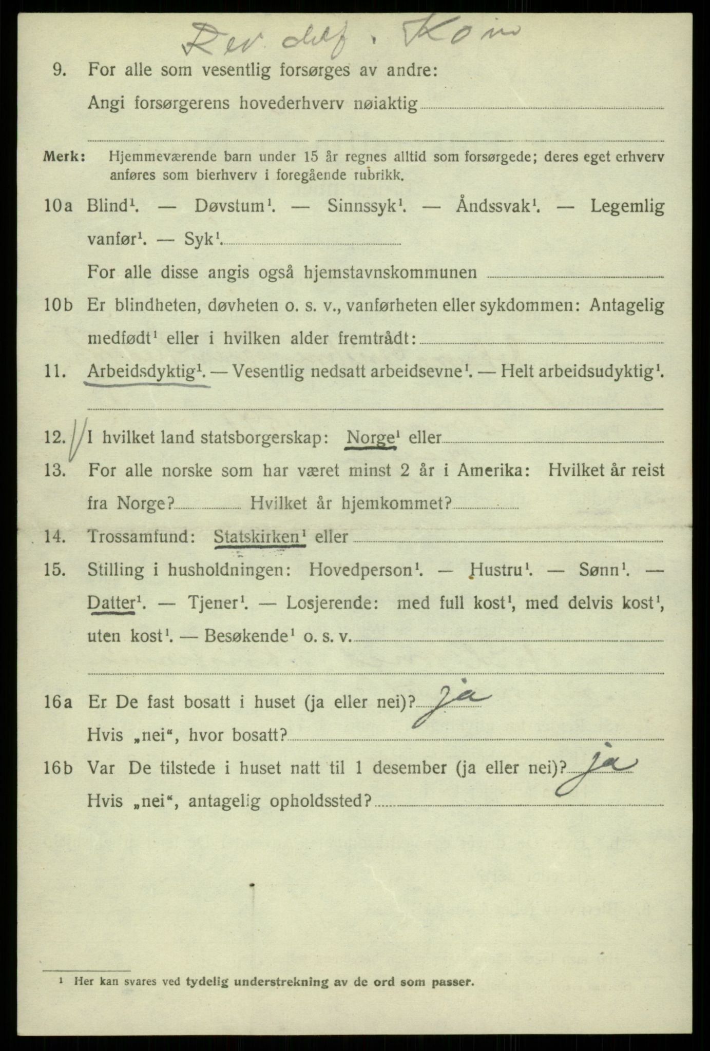 SAB, 1920 census for Bergen, 1920, p. 59553