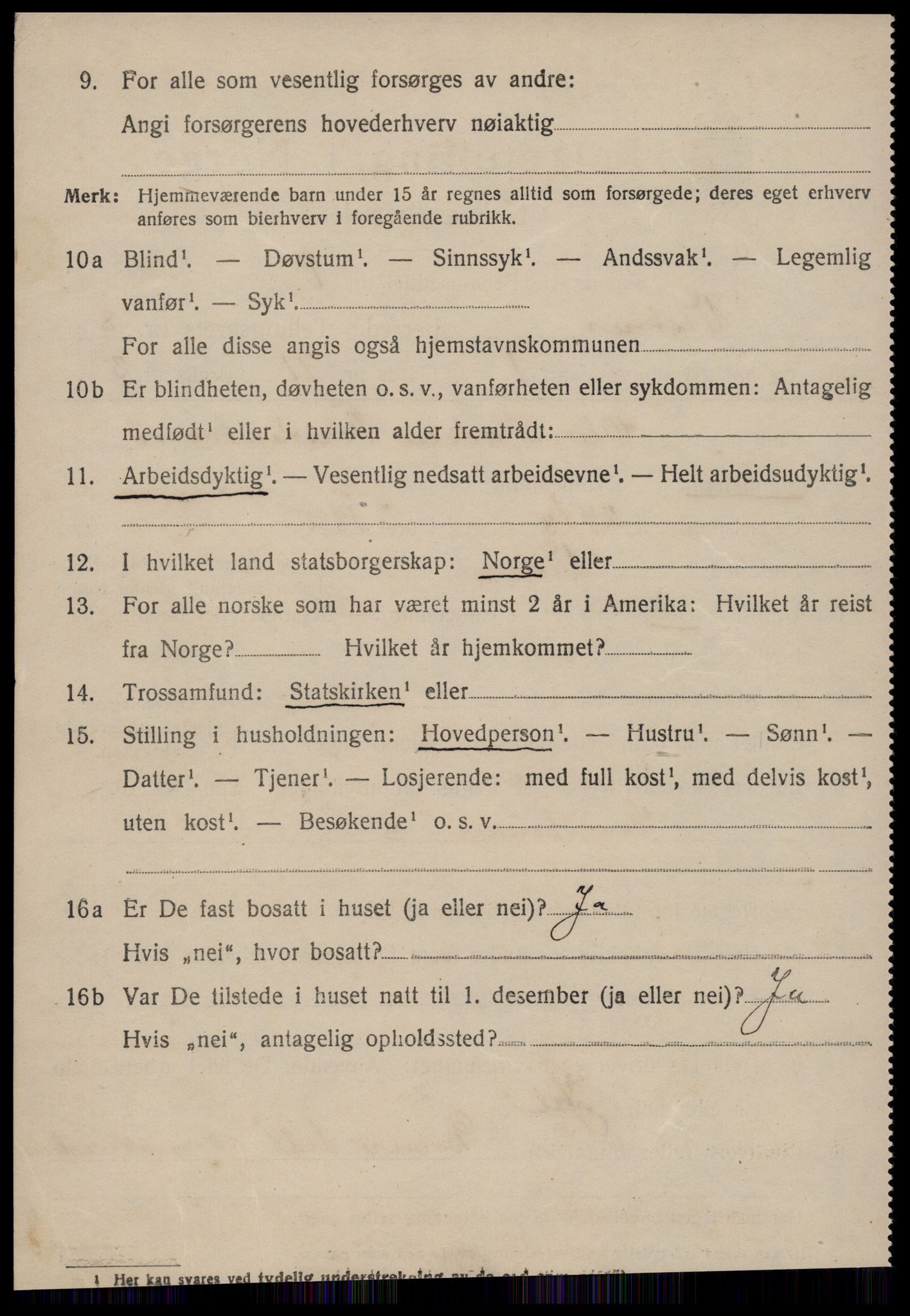 SAT, 1920 census for Vestnes, 1920, p. 5582