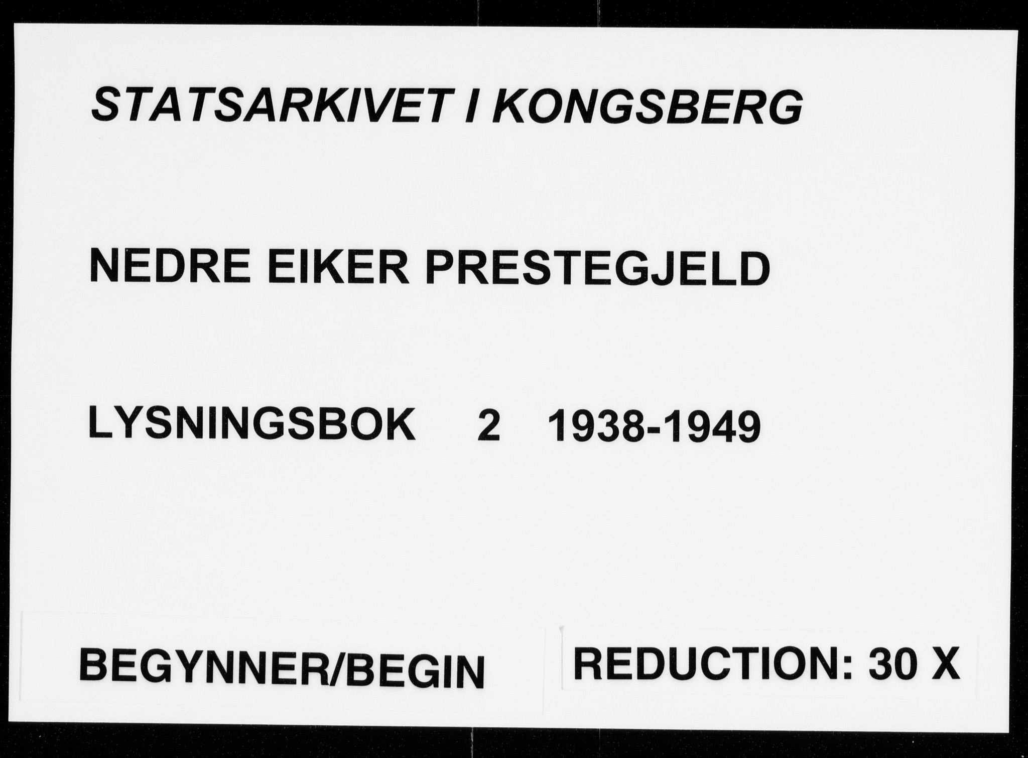 Nedre Eiker kirkebøker, SAKO/A-612/H/Ha/L0002: Banns register no. 2, 1938-1949