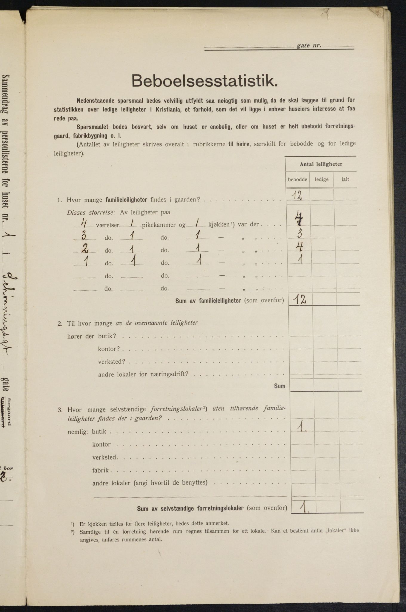 OBA, Municipal Census 1913 for Kristiania, 1913, p. 93294