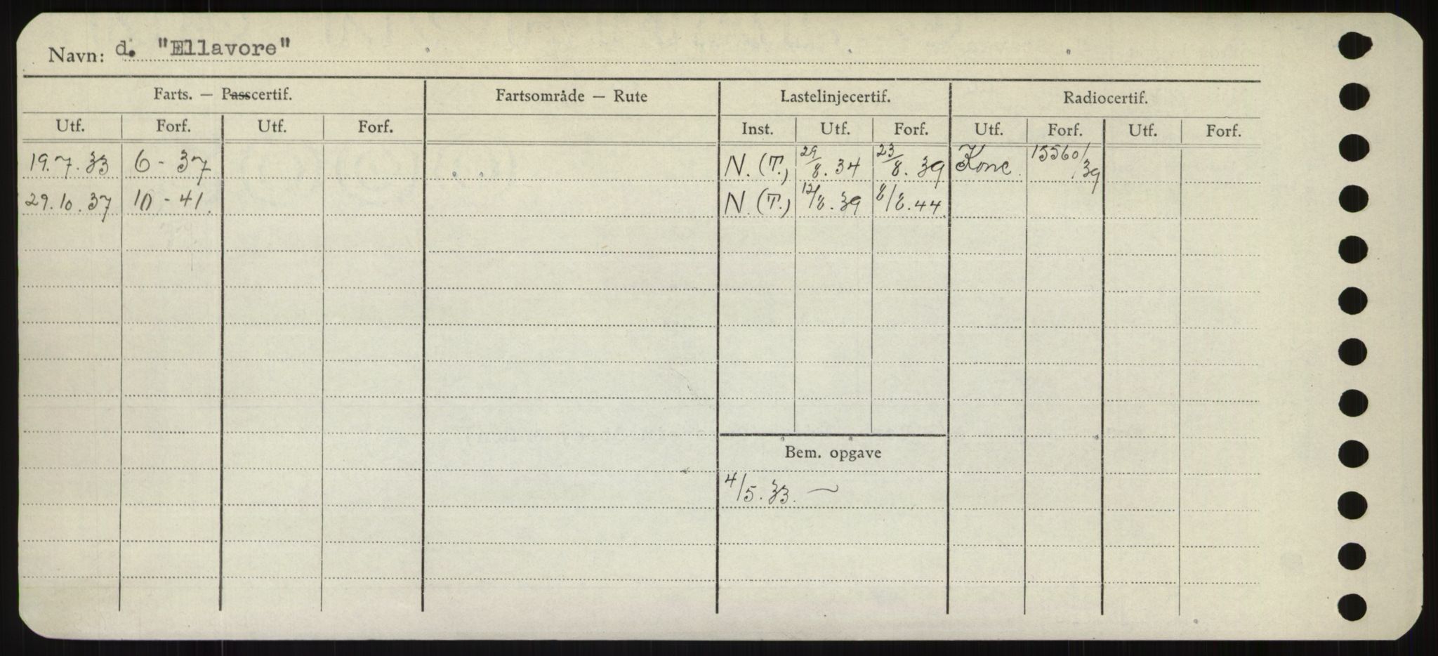 Sjøfartsdirektoratet med forløpere, Skipsmålingen, RA/S-1627/H/Hd/L0009: Fartøy, E, p. 344