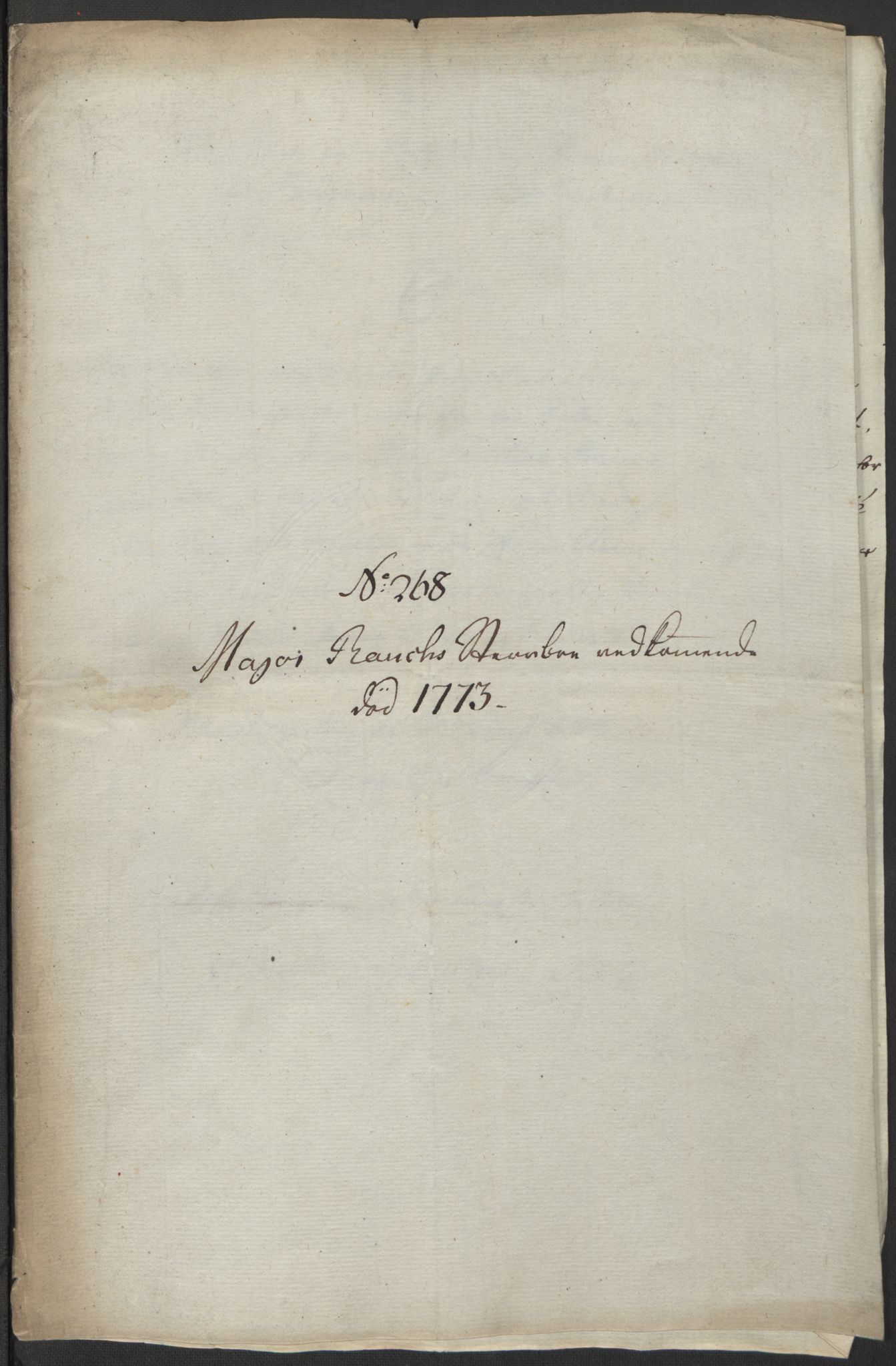 Forsvaret, Generalauditøren, AV/RA-RAFA-1772/F/Fj/Fja/L0024: --, 1751-1814, p. 246