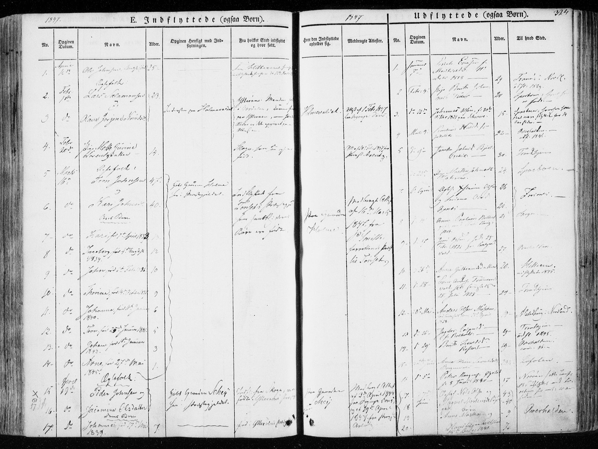 Ministerialprotokoller, klokkerbøker og fødselsregistre - Nord-Trøndelag, SAT/A-1458/723/L0239: Parish register (official) no. 723A08, 1841-1851, p. 324