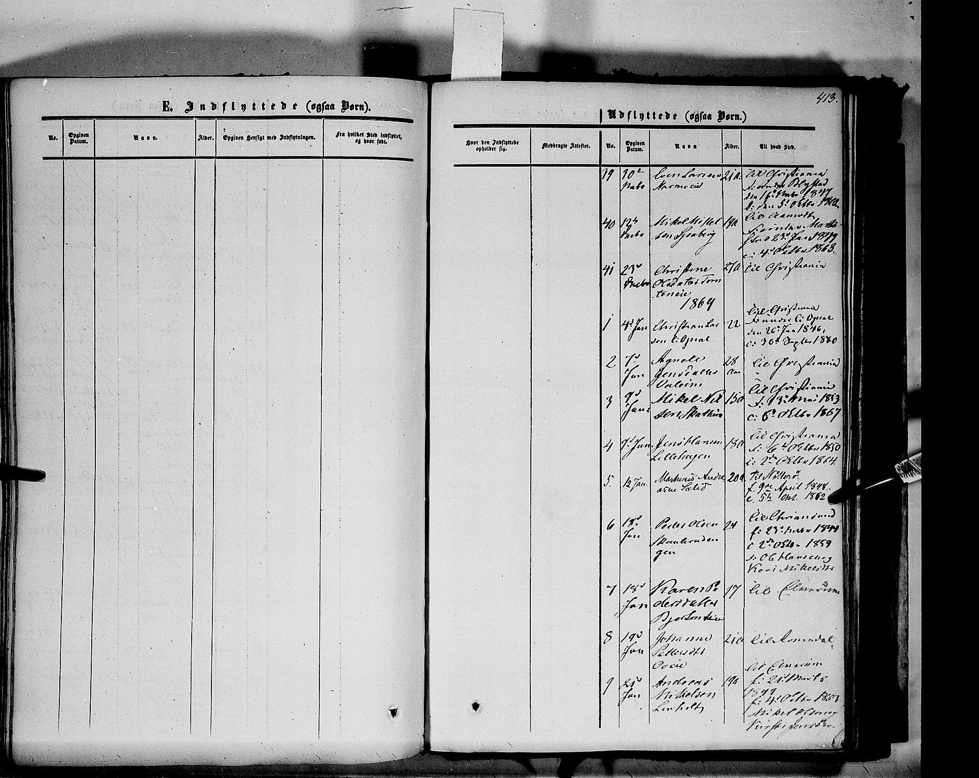 Vang prestekontor, Hedmark, AV/SAH-PREST-008/H/Ha/Haa/L0012: Parish register (official) no. 12, 1855-1870, p. 413