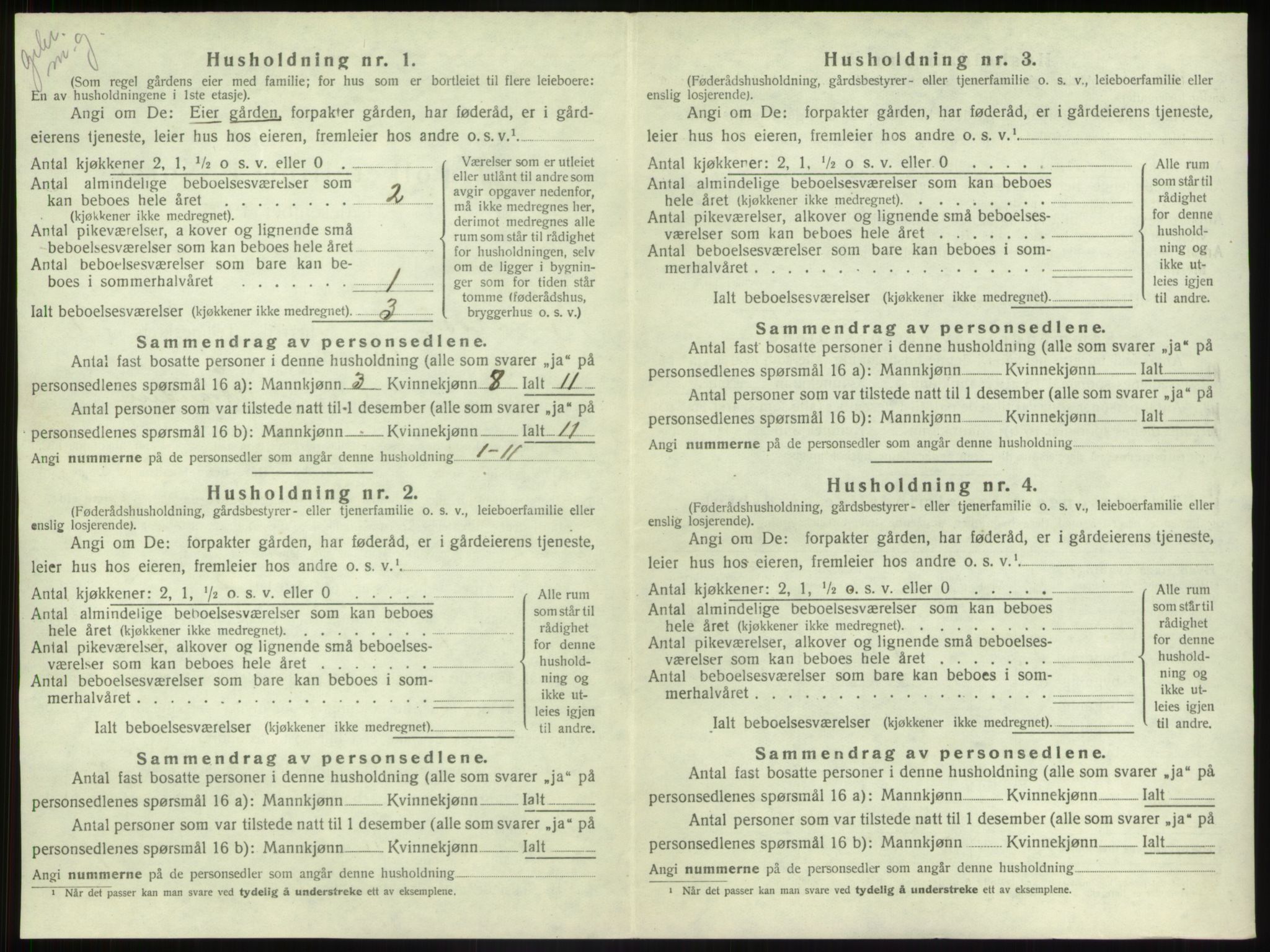 SAB, 1920 census for Naustdal, 1920, p. 18