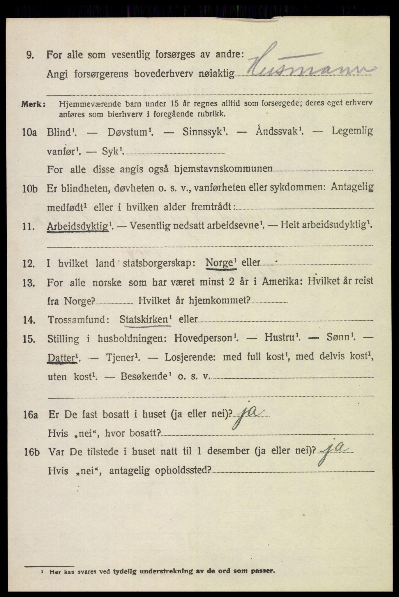 SAH, 1920 census for Furnes, 1920, p. 5712