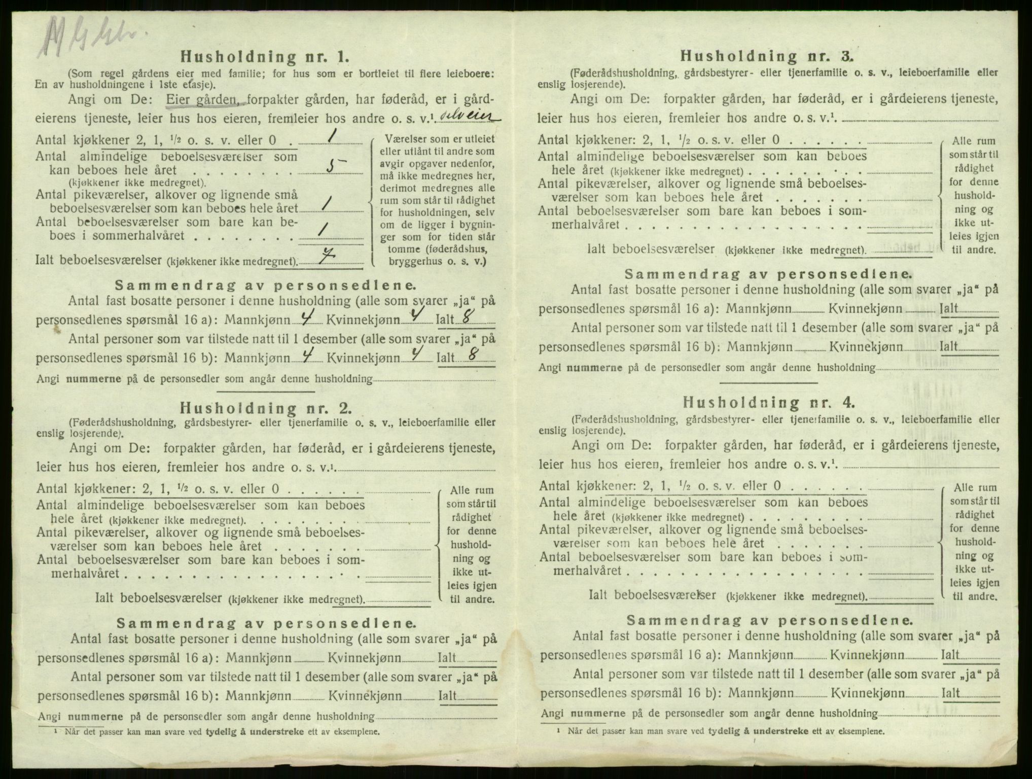 SAKO, 1920 census for Våle, 1920, p. 506