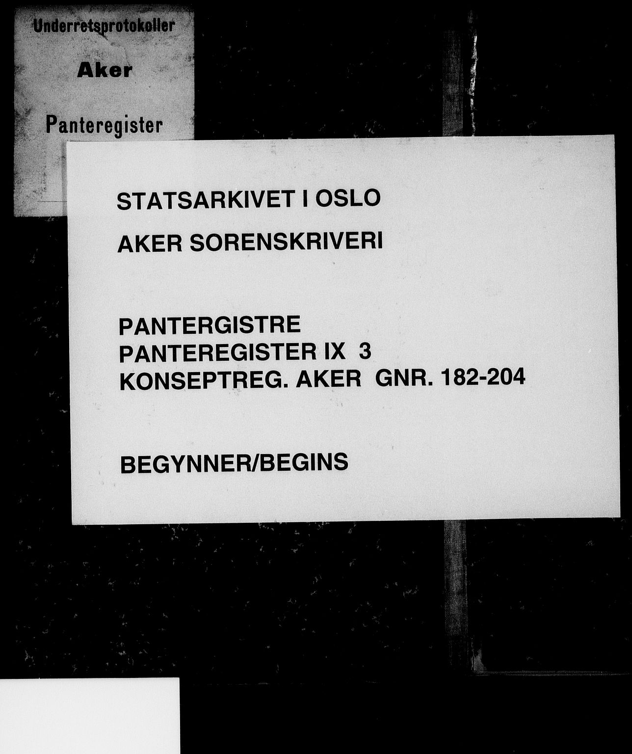 Aker sorenskriveri, SAO/A-10895/G/Ga/Gab/Gabi/L0003: Mortgage register no. IX 3, 1890-1890