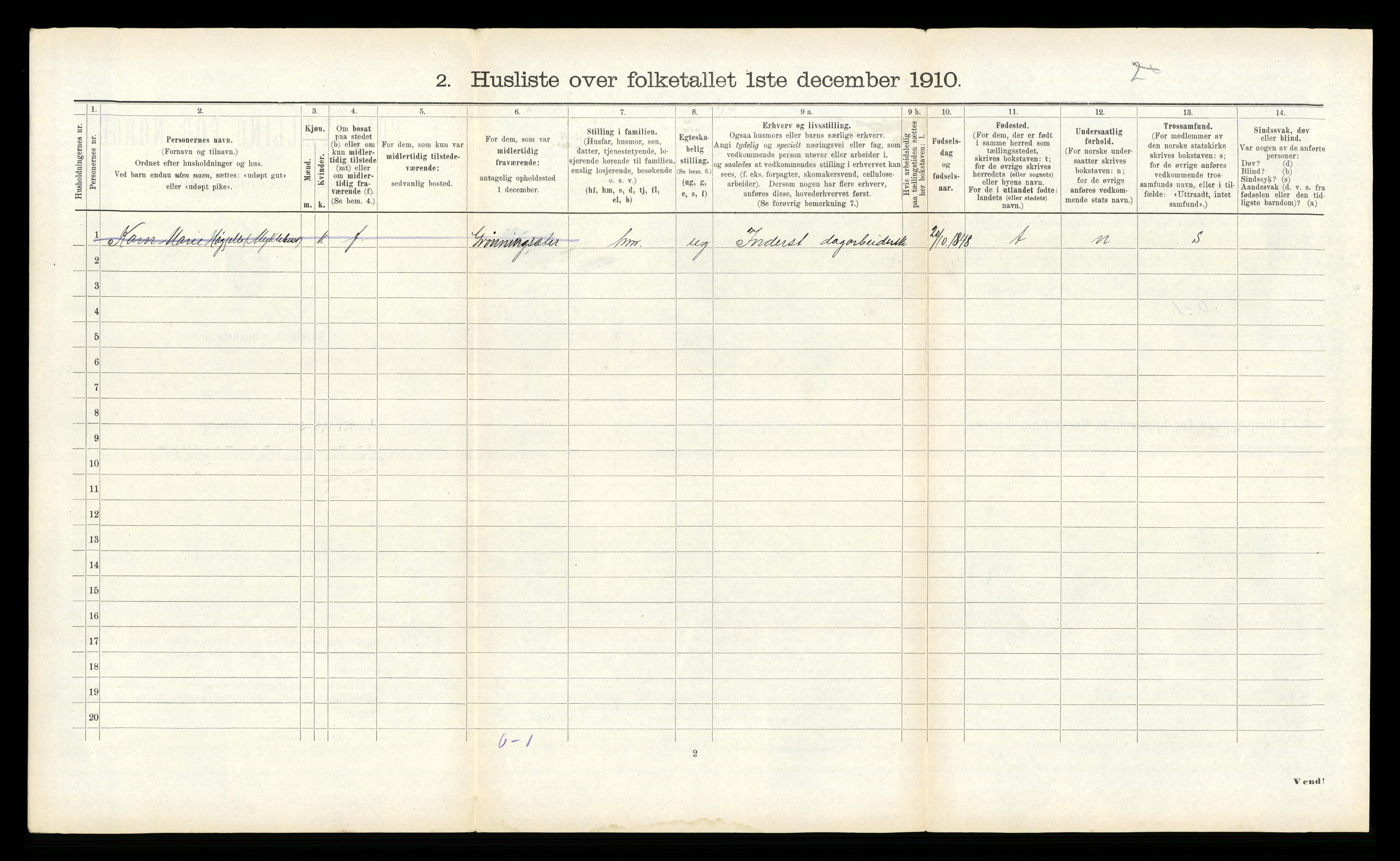 RA, 1910 census for Norddal, 1910, p. 316