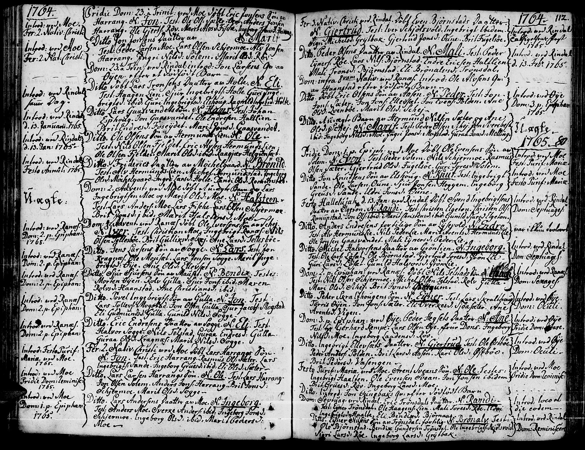 Ministerialprotokoller, klokkerbøker og fødselsregistre - Møre og Romsdal, AV/SAT-A-1454/595/L1039: Parish register (official) no. 595A01, 1750-1796, p. 112