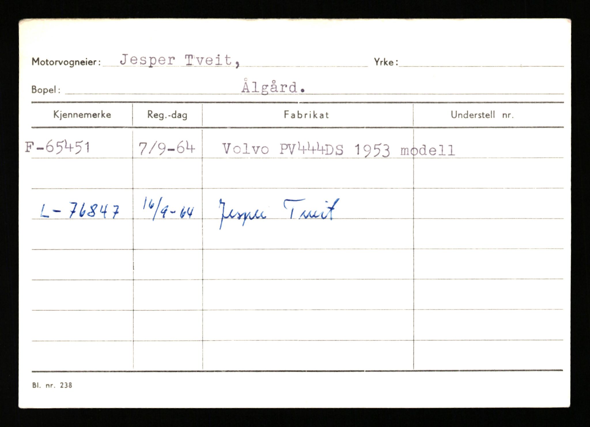 Stavanger trafikkstasjon, AV/SAST-A-101942/0/G/L0007: Registreringsnummer: 49019 - 67460, 1930-1971, p. 2989