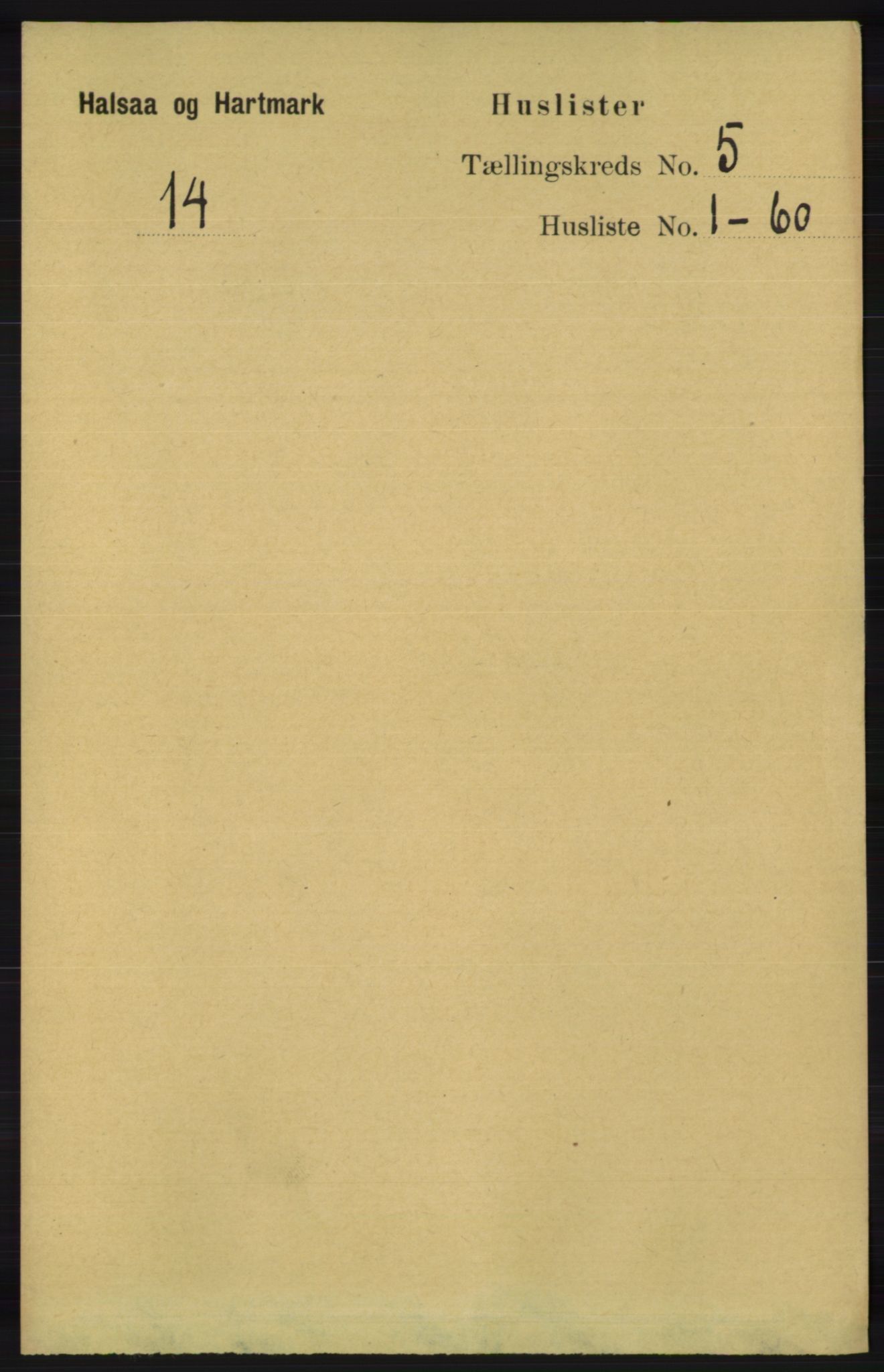 RA, 1891 census for 1019 Halse og Harkmark, 1891, p. 1971