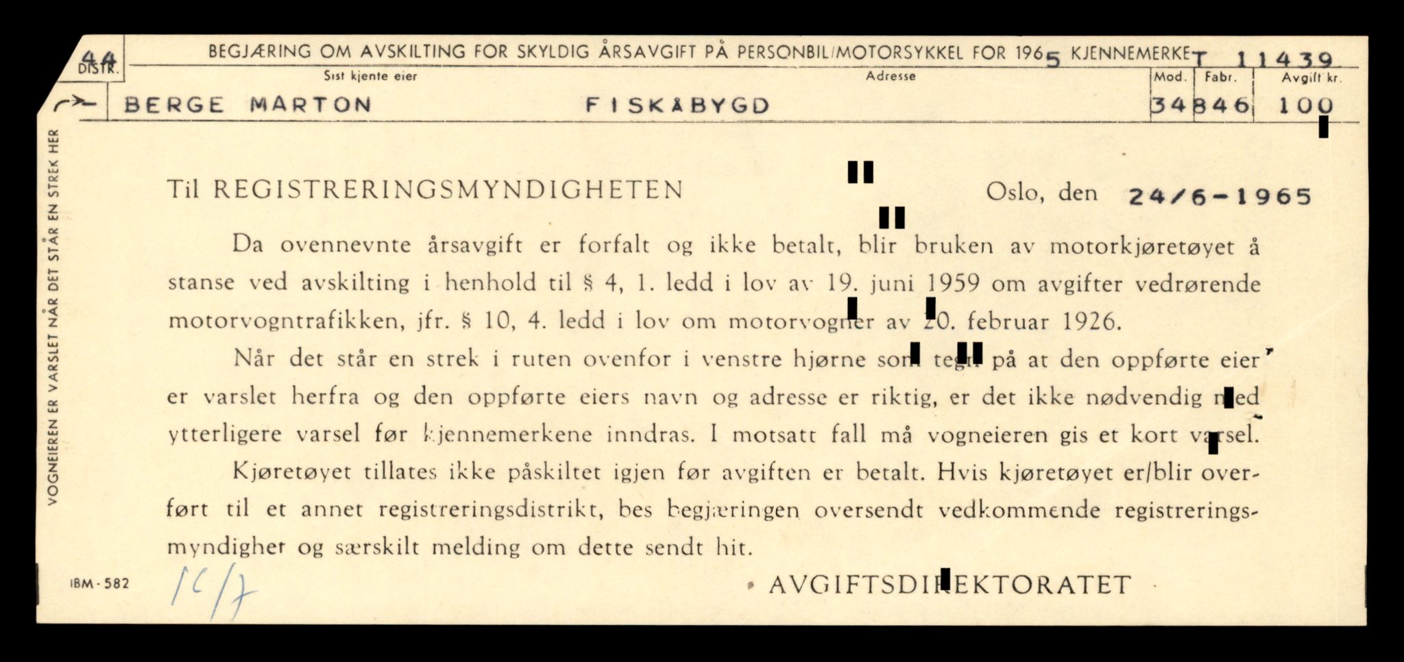 Møre og Romsdal vegkontor - Ålesund trafikkstasjon, AV/SAT-A-4099/F/Fe/L0029: Registreringskort for kjøretøy T 11430 - T 11619, 1927-1998, p. 171