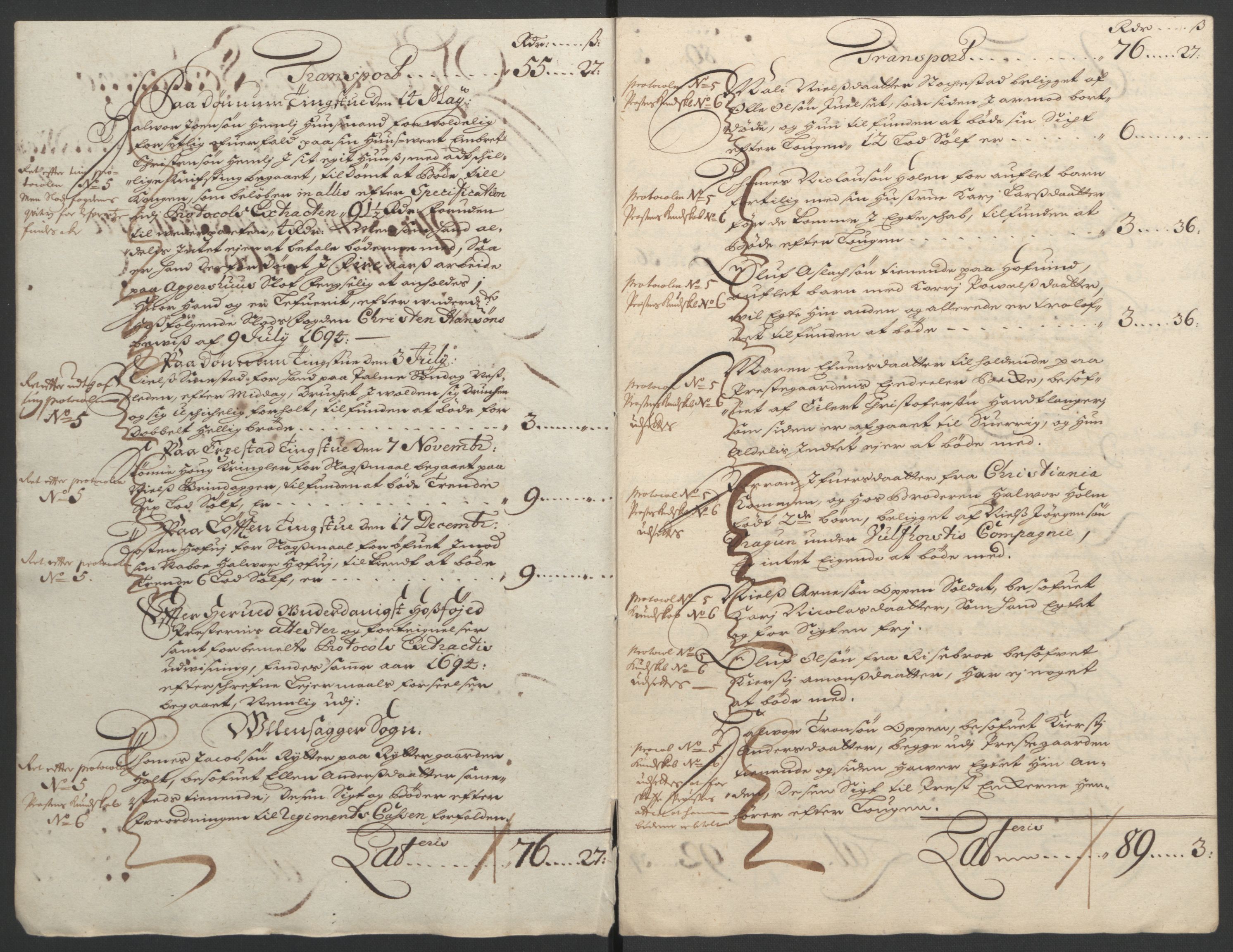 Rentekammeret inntil 1814, Reviderte regnskaper, Fogderegnskap, RA/EA-4092/R12/L0706: Fogderegnskap Øvre Romerike, 1694, p. 59