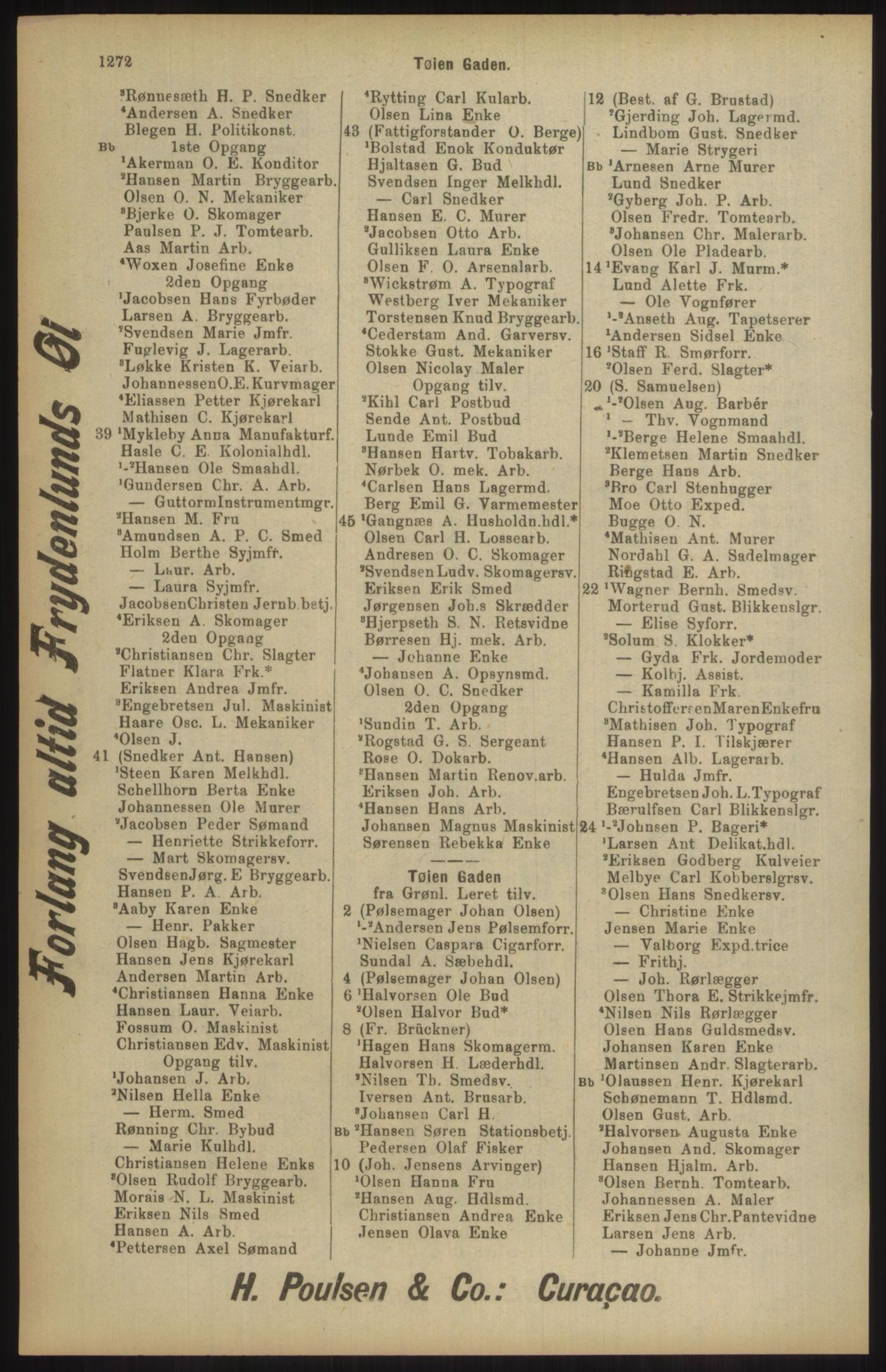 Kristiania/Oslo adressebok, PUBL/-, 1904, p. 1272